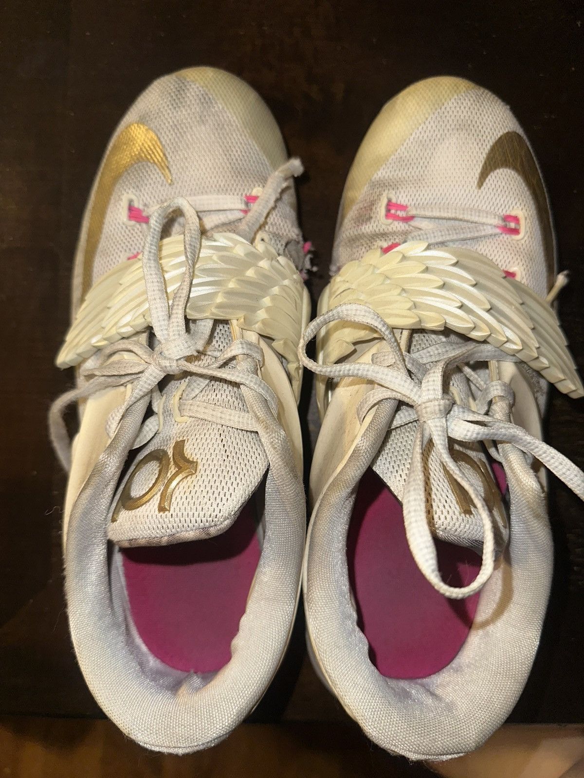 Nike Nike KD 7 “Aunt Pearl” – White/Pink – Size 7 Size US 7 / EU 40 - 4 Thumbnail