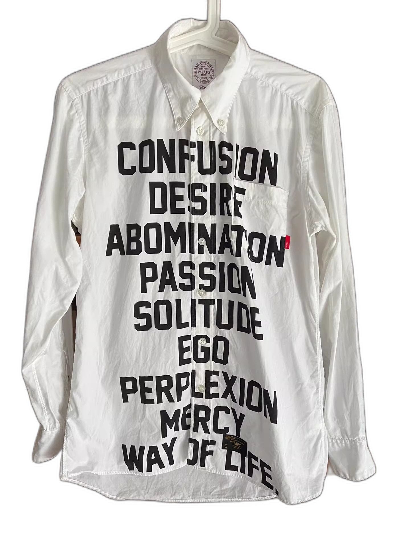 Wtaps WTAPS 15AW White Letter Shirt Size US S / EU 44-46 / 1 - 1 Thumbnail