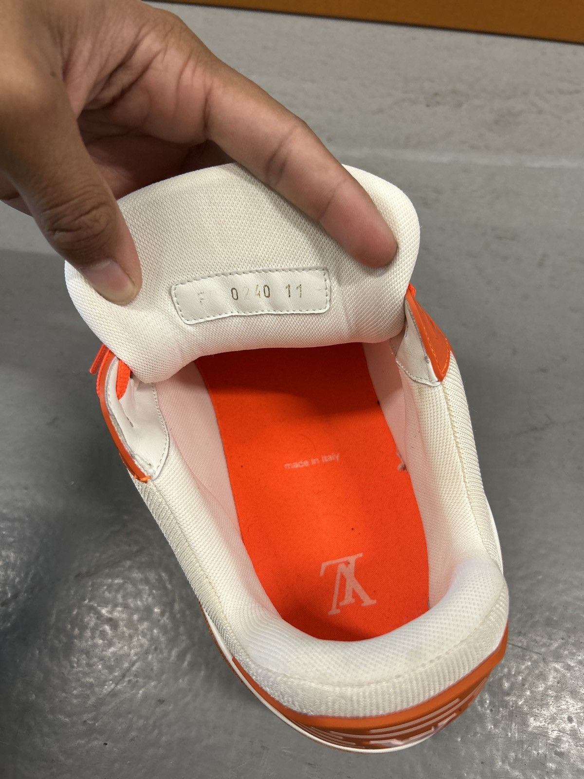 Louis Vuitton Louis Vuitton LV Trainer Orange Size US 12 / EU 45 - 7 Thumbnail