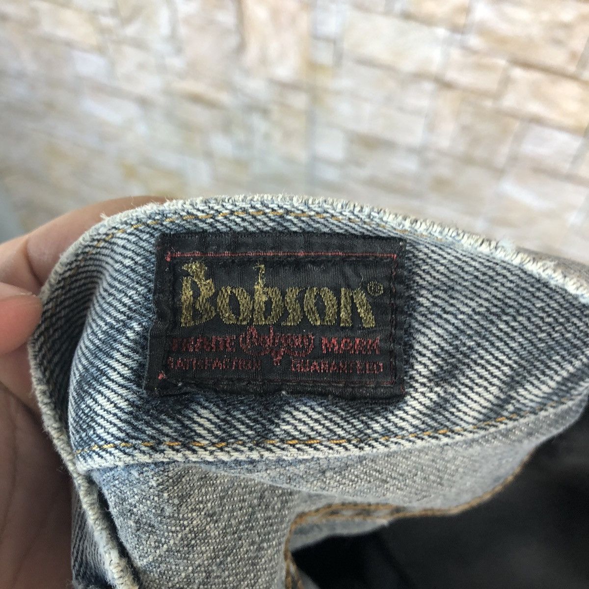 Japanese Brand Bobson Black Distressed ripped Denim Pants #A978 Size US 28 / EU 44 - 20 Thumbnail