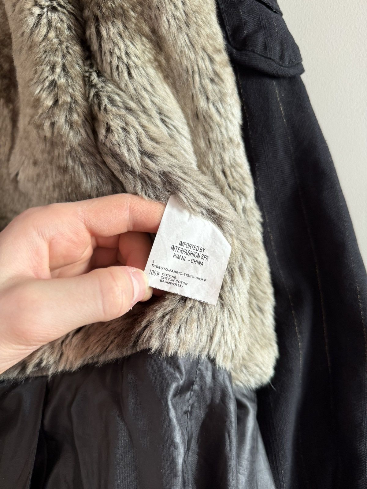 Marithe + Francois Girbaud Marithé François Girbaud Hooded Fur Lined Coat Size L / US 10 / IT 46 - 7 Thumbnail