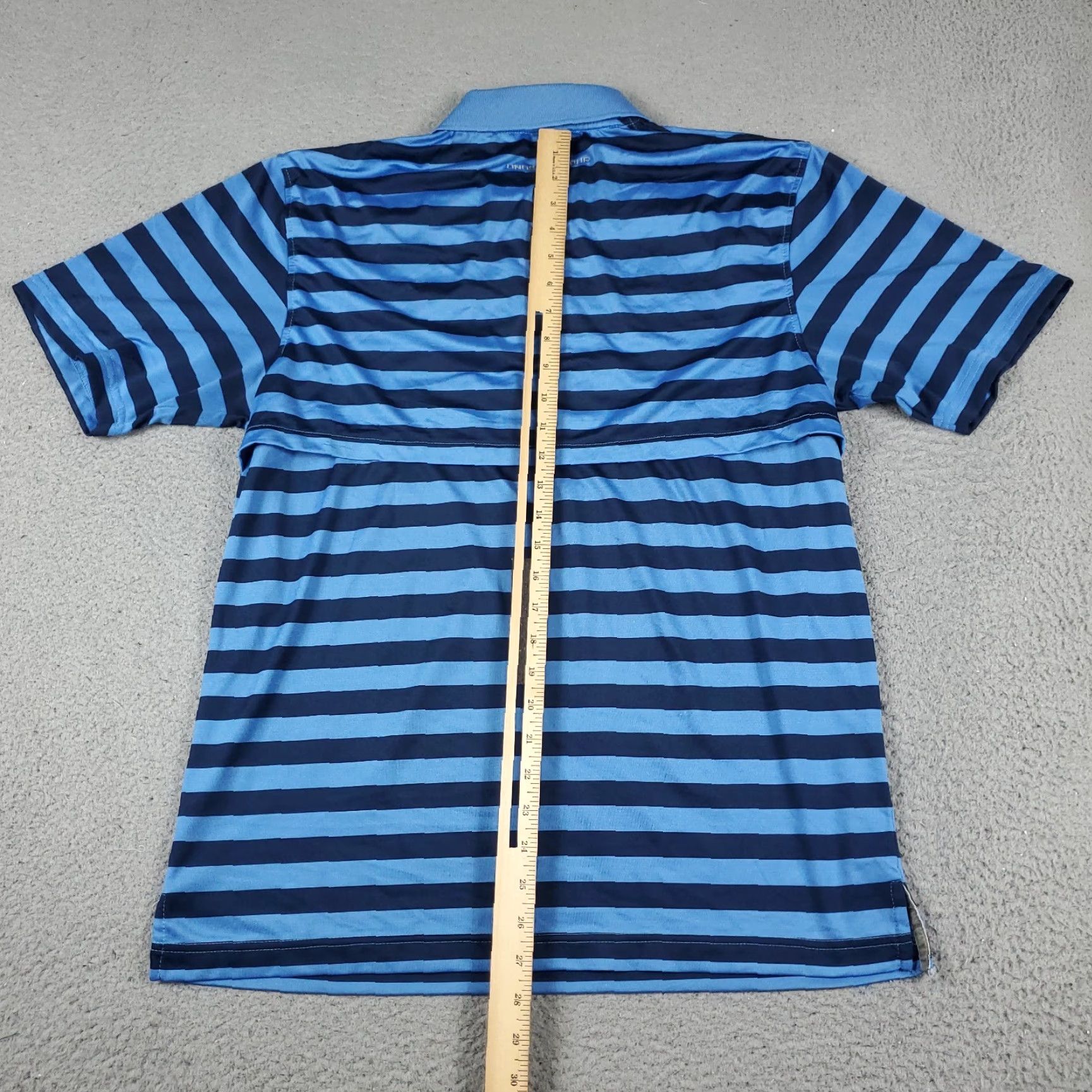 Under Armour Under Armour Polo Shirt Mens Medium Blue Striped Casual Short Sleeve Size US M / EU 48-50 / 2 - 3 Thumbnail