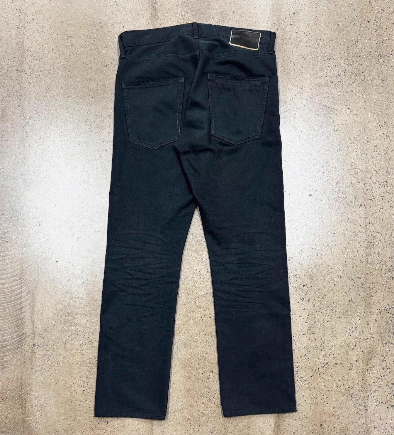 Visvim Visvim 21ss 01.2D17 Social Sculpture Blk Damaged W34L30 Size US 34 / EU 50 - 2 Thumbnail