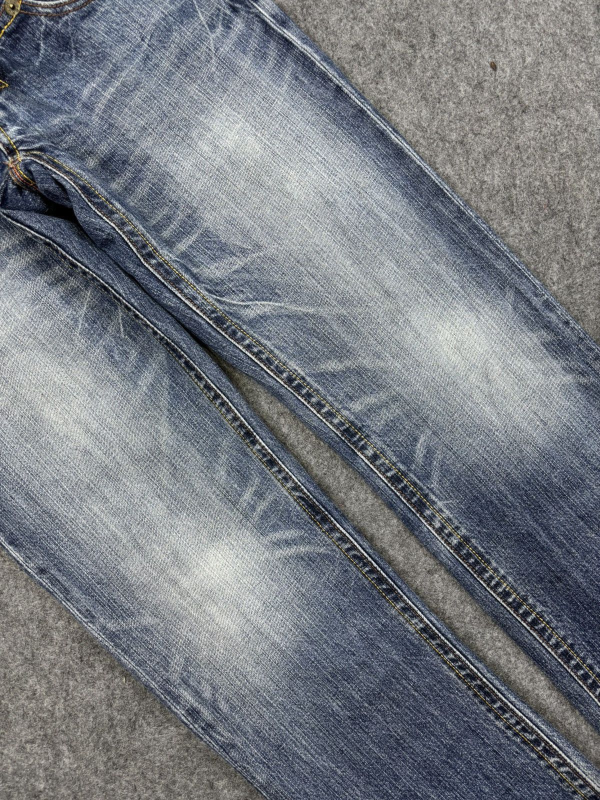 Japanese Brand 💥Insane💥Rush Hour Double Waist stone Wash Denim F759 Size US 30 / EU 46 - 7 Thumbnail