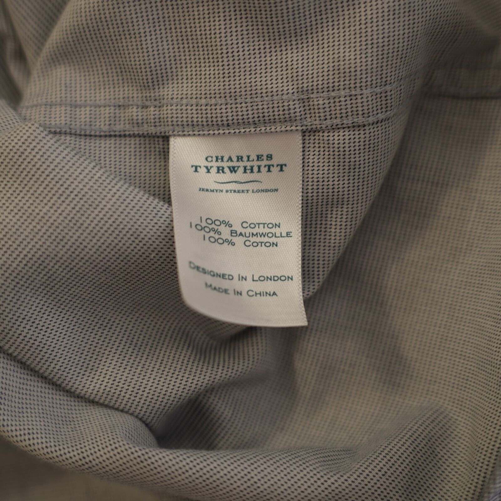 Charles Tyrwhitt Charles Tyrwhitt Classic Fit Purple Flip Cuff 16.5 / 35 Coll Size US XL / EU 56 / 4 - 9 Thumbnail