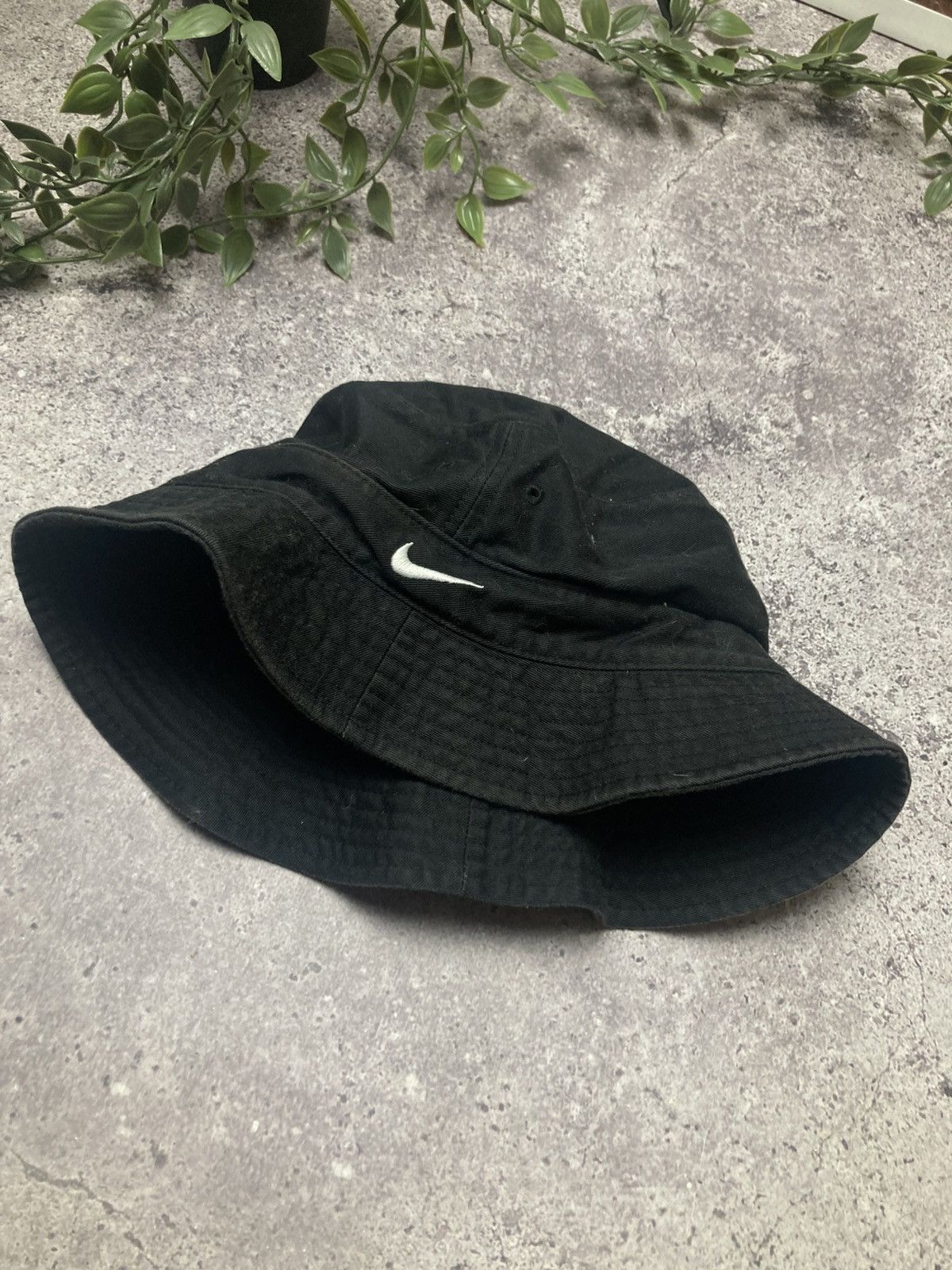 Nike × Vintage VERY RARE NIKE PANAMA HATS SWOOSH BIG LOGO DRILL Y2K 90s SK8 Size ONE SIZE - 6 Thumbnail