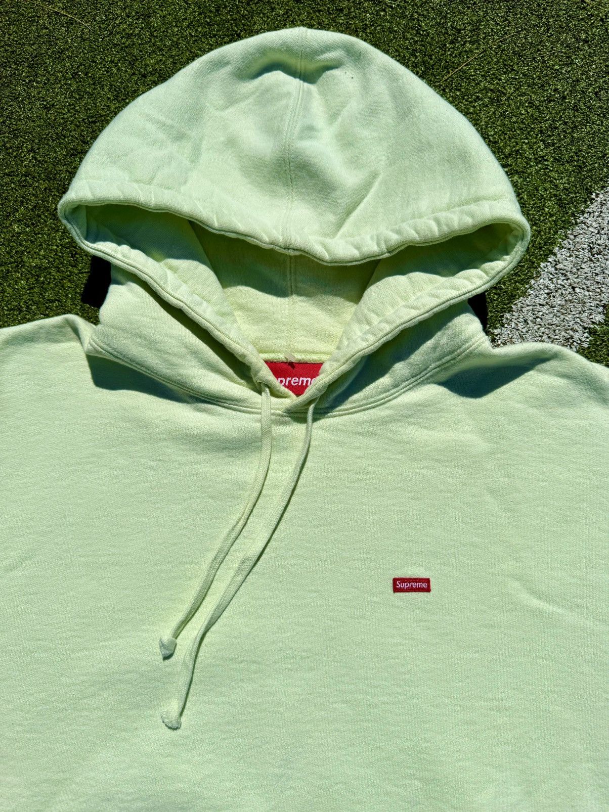 image of Supreme Box Logo Hoodie (Pale Green), Men's (Size XL)