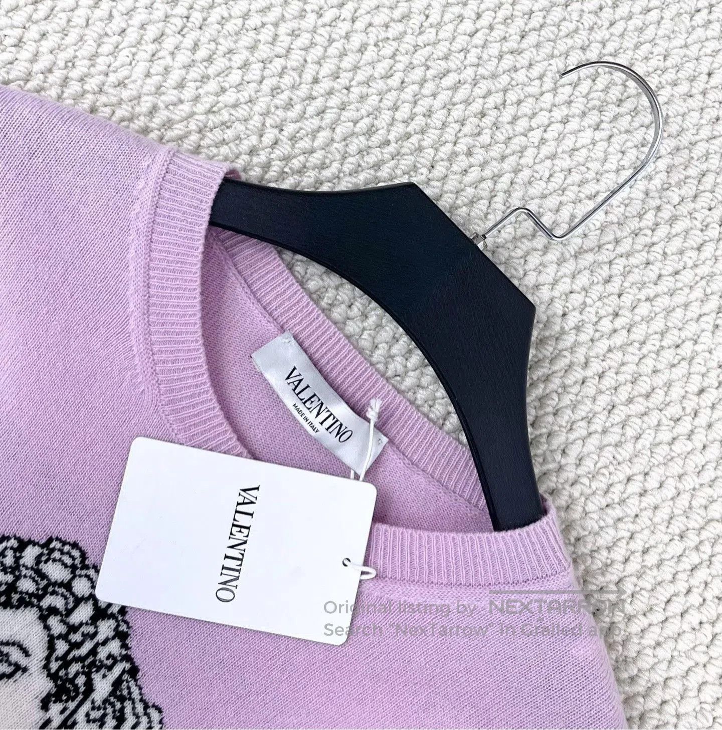 Valentino Valentino Cashmere Blend Butterfly Portrait Knit Sweater. Size S / US 4 / IT 40 - 3 Thumbnail