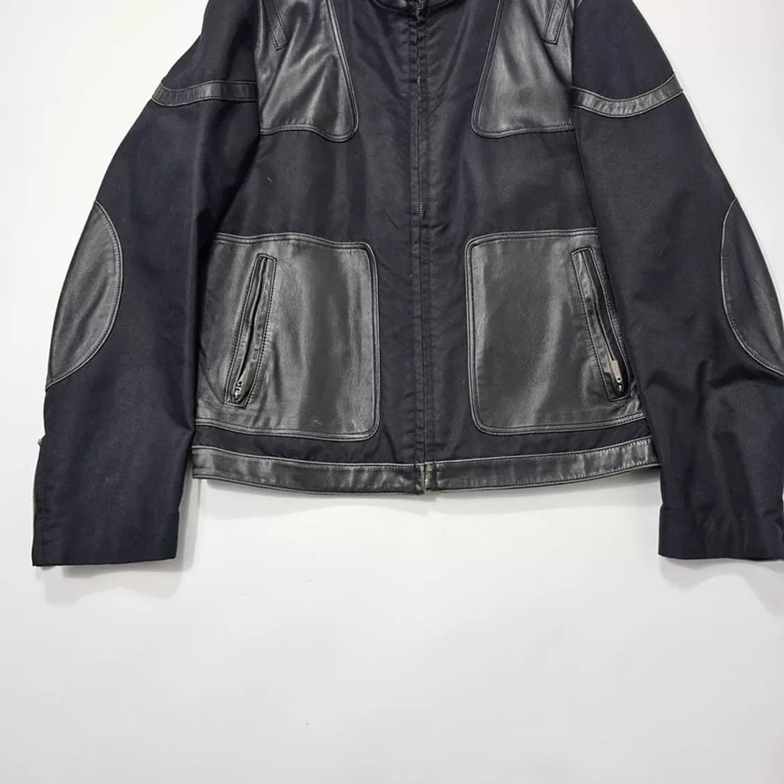 Other gff vintage WWII Swedish leather paneled armored jacket 48 Size US M / EU 48-50 / 2 - 4 Thumbnail