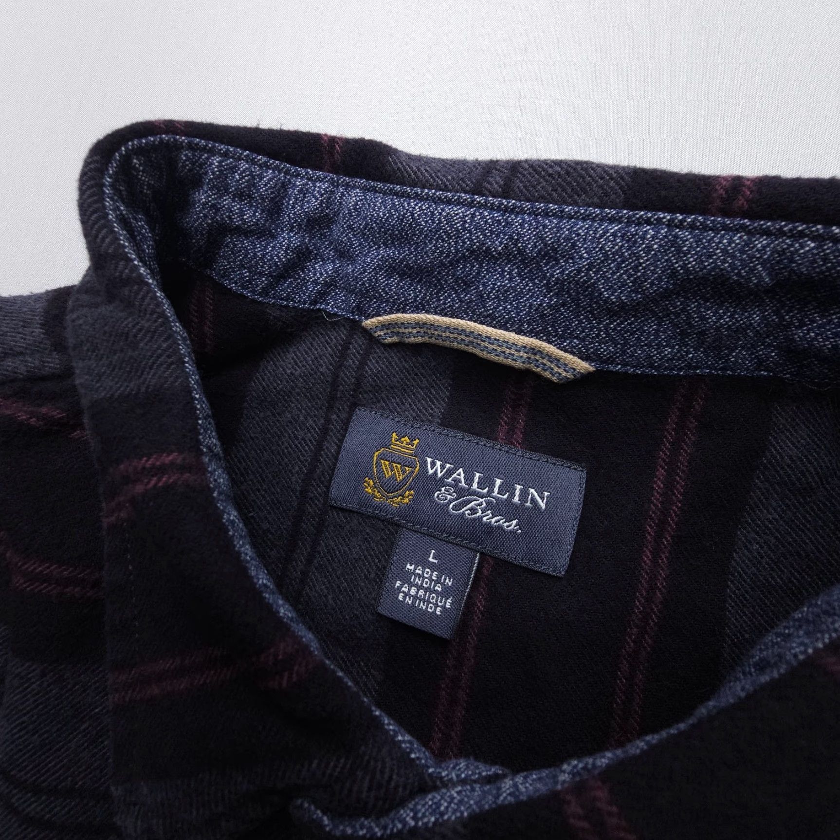 Vintage VINTAGE Wallin & Bros Long Sleeve Flannel Shirt Mens L Striped Cotton Soft Collared Size US L / EU 52-54 / 3 - 3 Thumbnail