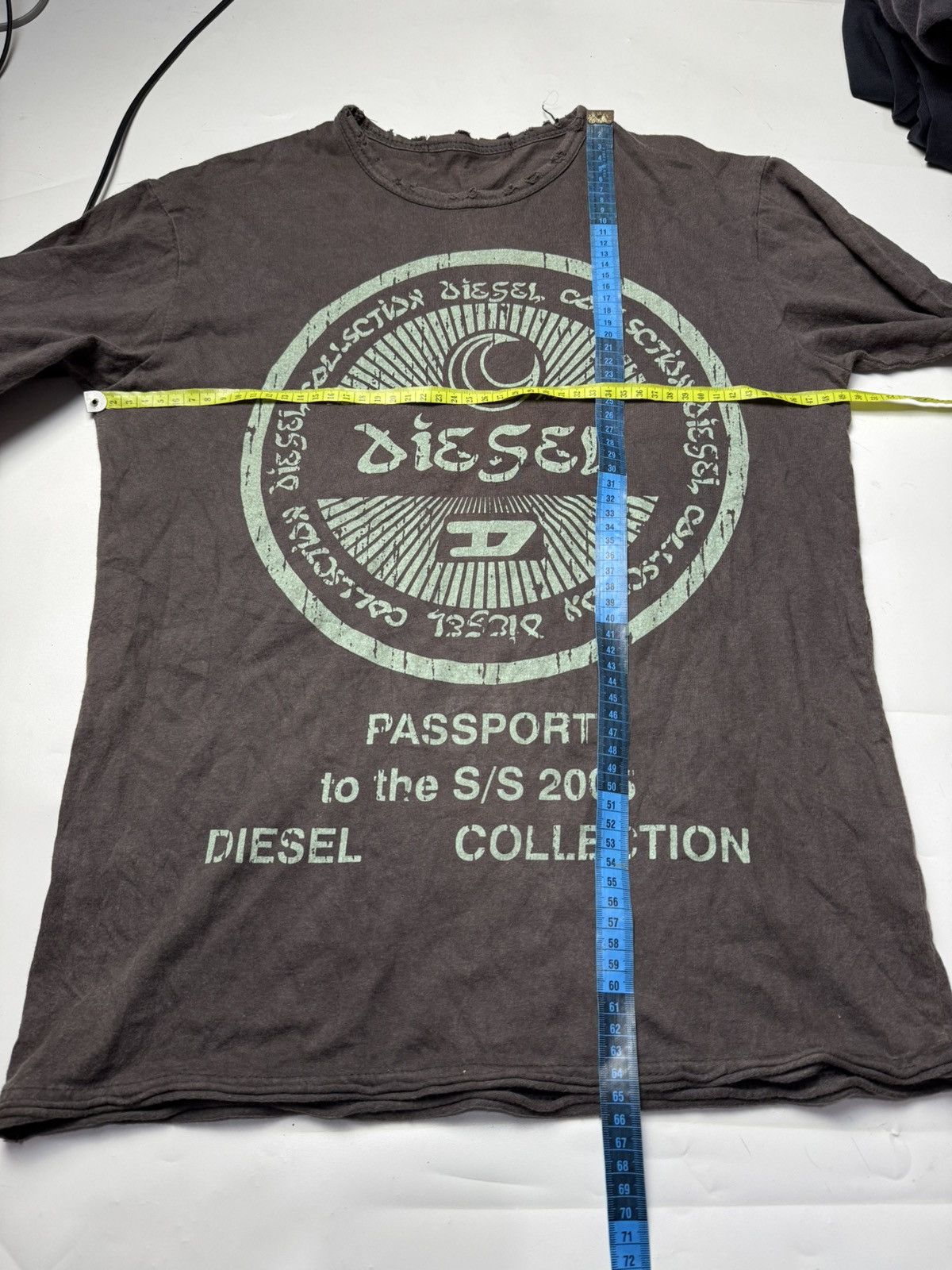 Japanese Brand Distressed Diesel Arabic Long Sleeve SS2005 Size US M / EU 48-50 / 2 - 7 Thumbnail