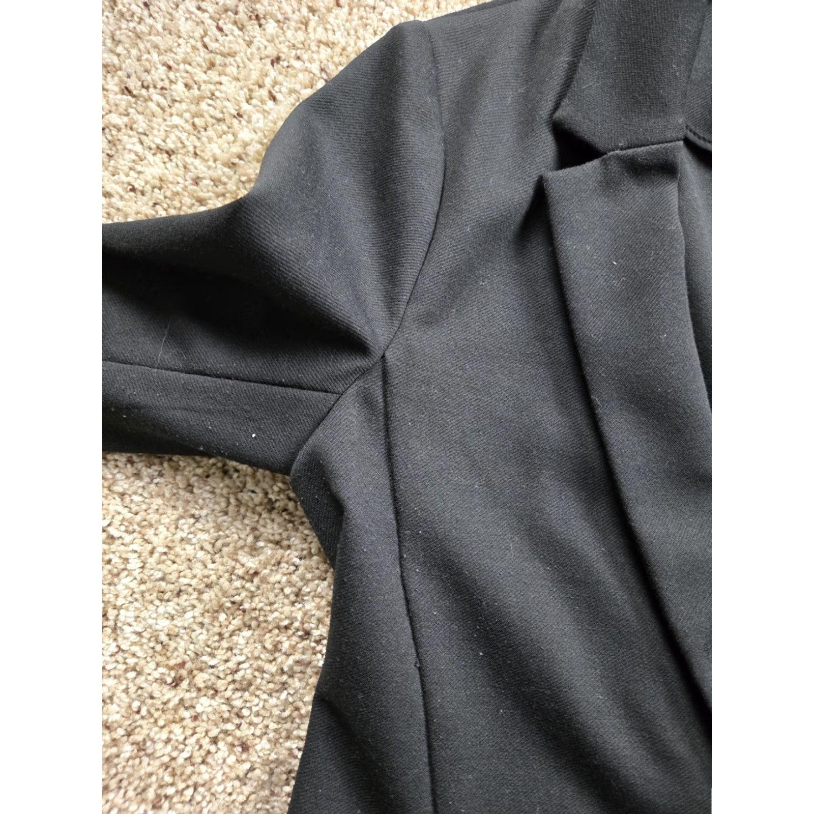 Banana Republic Banana Republic Unstructured Blazer Jacket Womens 4 Black One Button Stretch Size S / US 4 / IT 40 - 6 Thumbnail