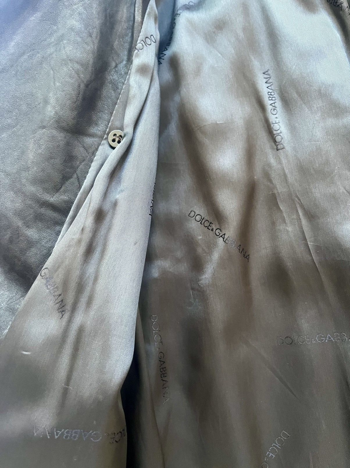 Dolce & Gabbana Dolce & Gabbana Brown Leather Mens Jacket Size US L / EU 52-54 / 3 - 15 Thumbnail
