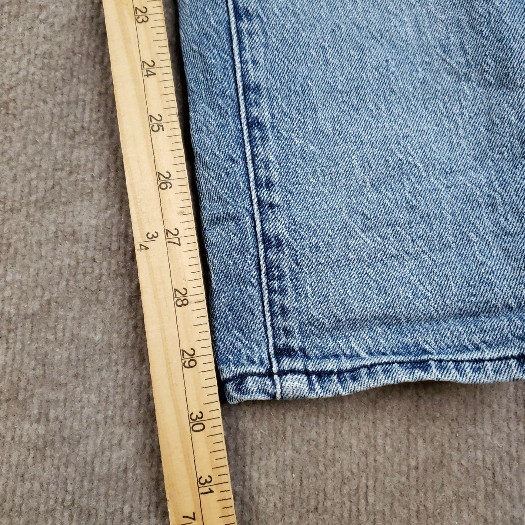 Frame FRAME Jeans Womens 31x30 Blue Le Garcon High Straight Leg Beldon Rips Distressed Size 27" / US 4 / IT 40 - 3 Thumbnail