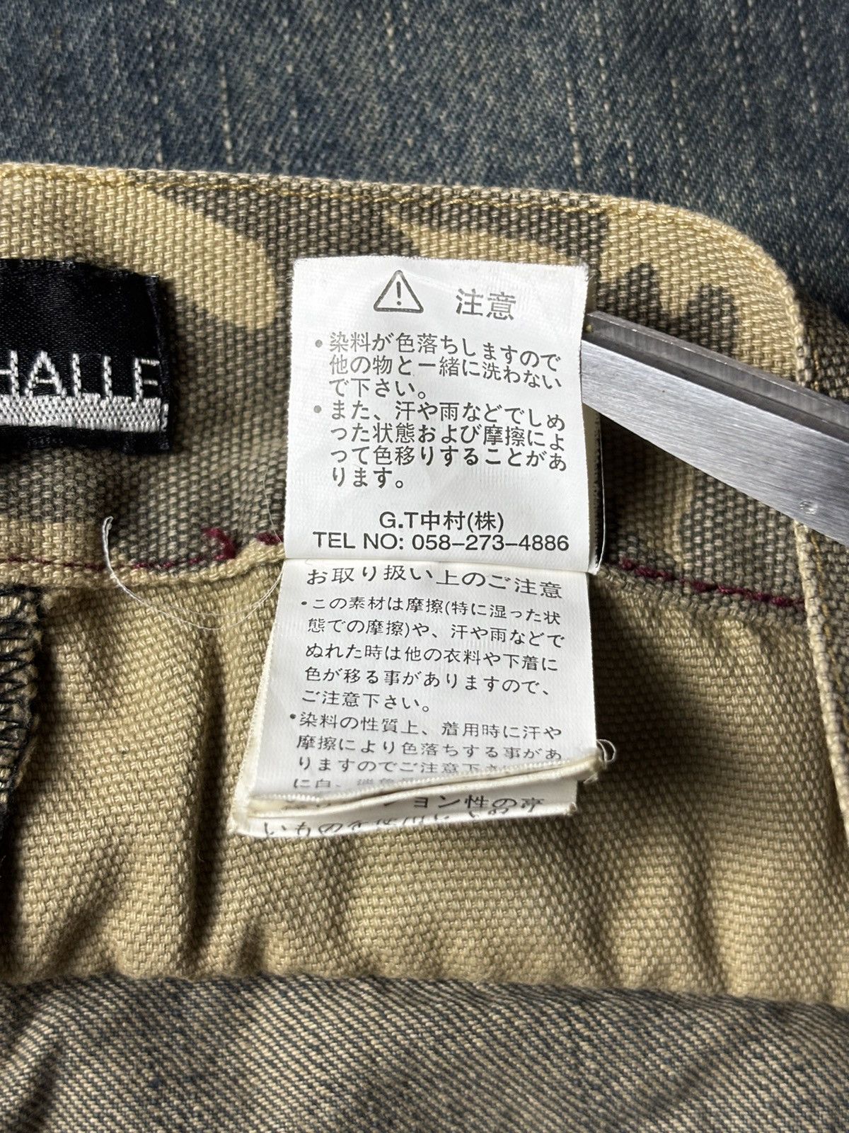 Japanese Brand 2000s Aphalle Double Waist Hybrid Camo Mudwash Jeans Size US 31 - 10 Thumbnail
