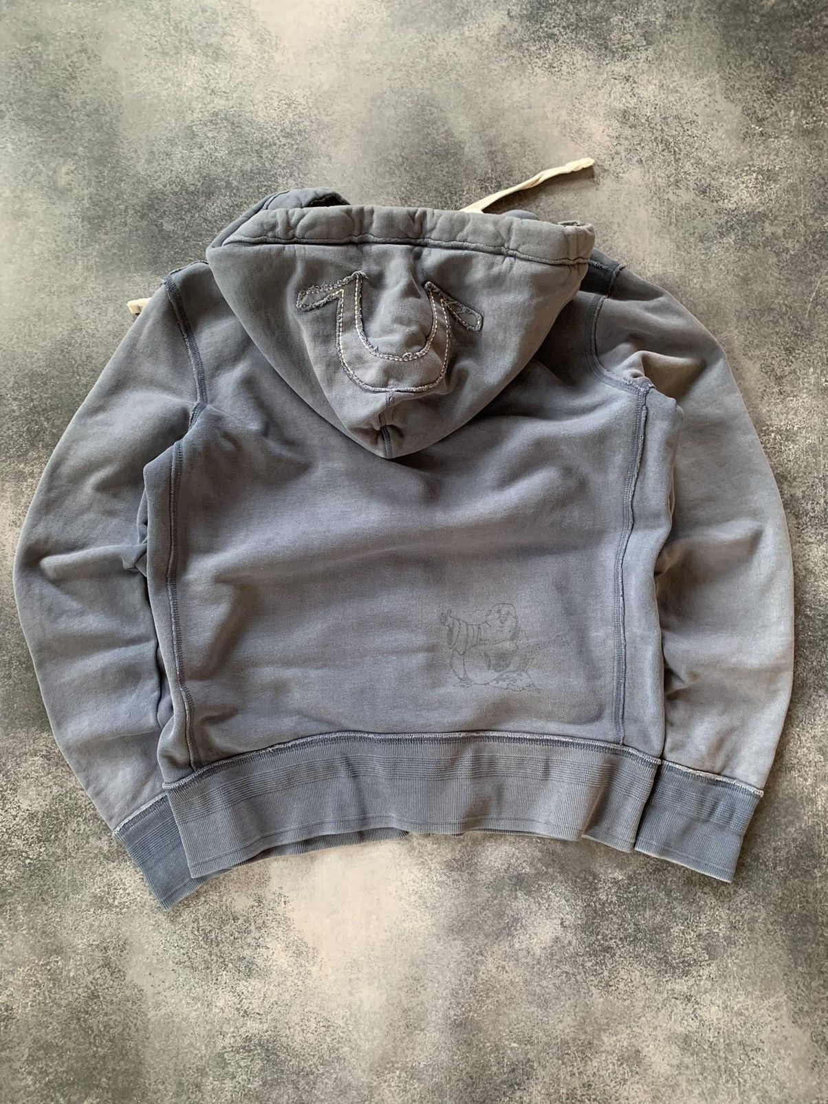 True Religion Vintage True Religion Coll Faded Hoodie Y2K Size US M / EU 48-50 / 2 - 8 Thumbnail