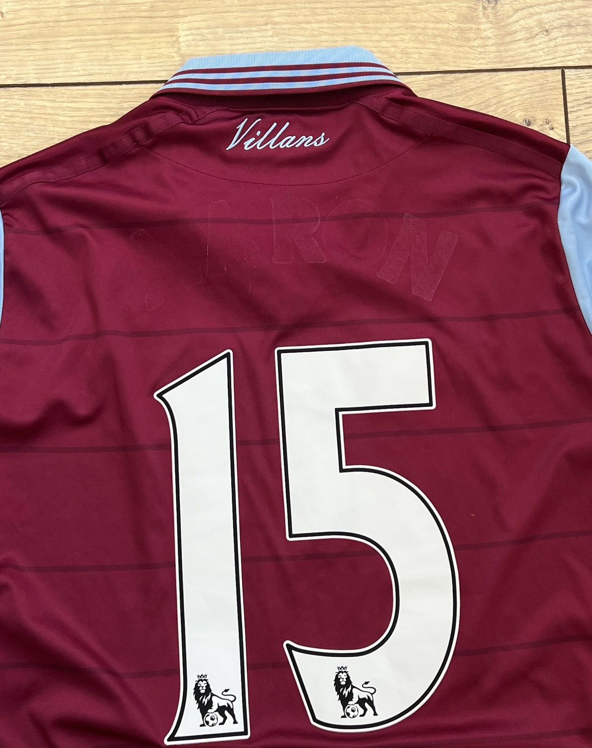 Macron Aston Villa 2014-2015 Home SET Soccer Long Sleeve Jersey Size US M / EU 48-50 / 2 - 18 Thumbnail