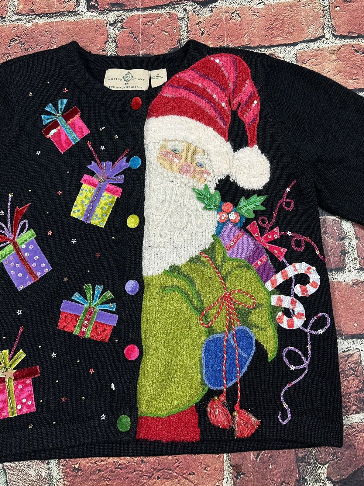 Other Design Options Philip & Jane Gordon Cardigan Christmas Santa Size S / US 4 / IT 40 - 9 Thumbnail