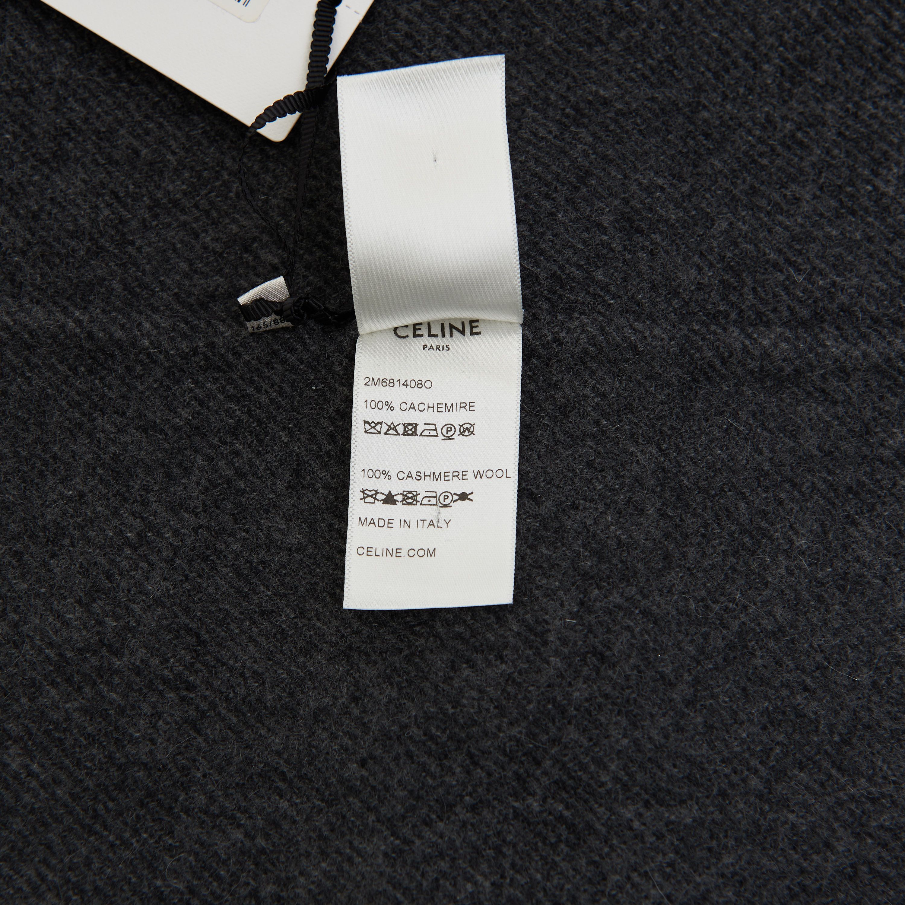 Celine Pure Collar Coat In Gray Double Face Cashmere Size S / US 4 / IT 40 - 13 Thumbnail