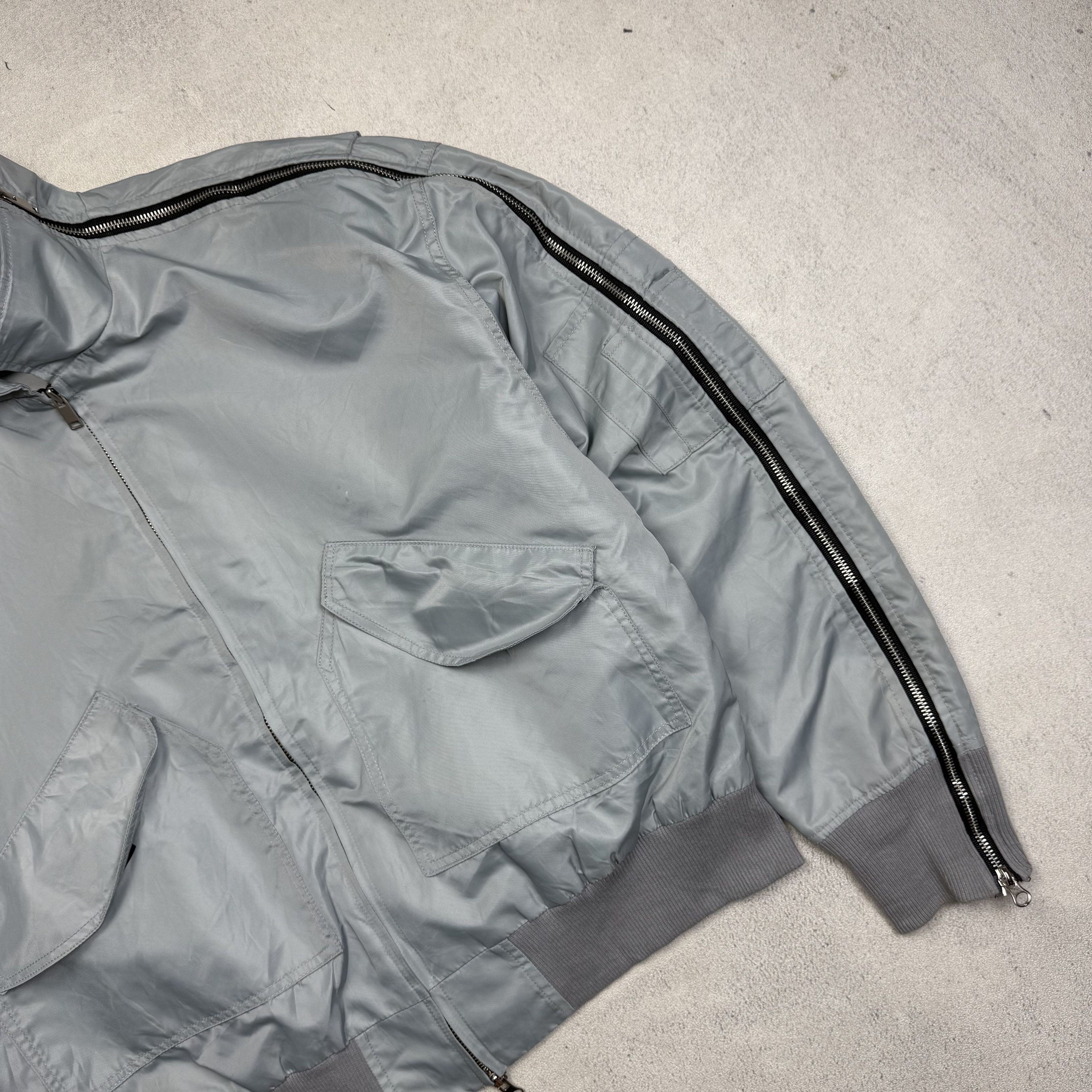 Japanese Brand SENSE Multi Zipper Convertible Bomber Jacket Size US L / EU 52-54 / 3 - 3 Thumbnail