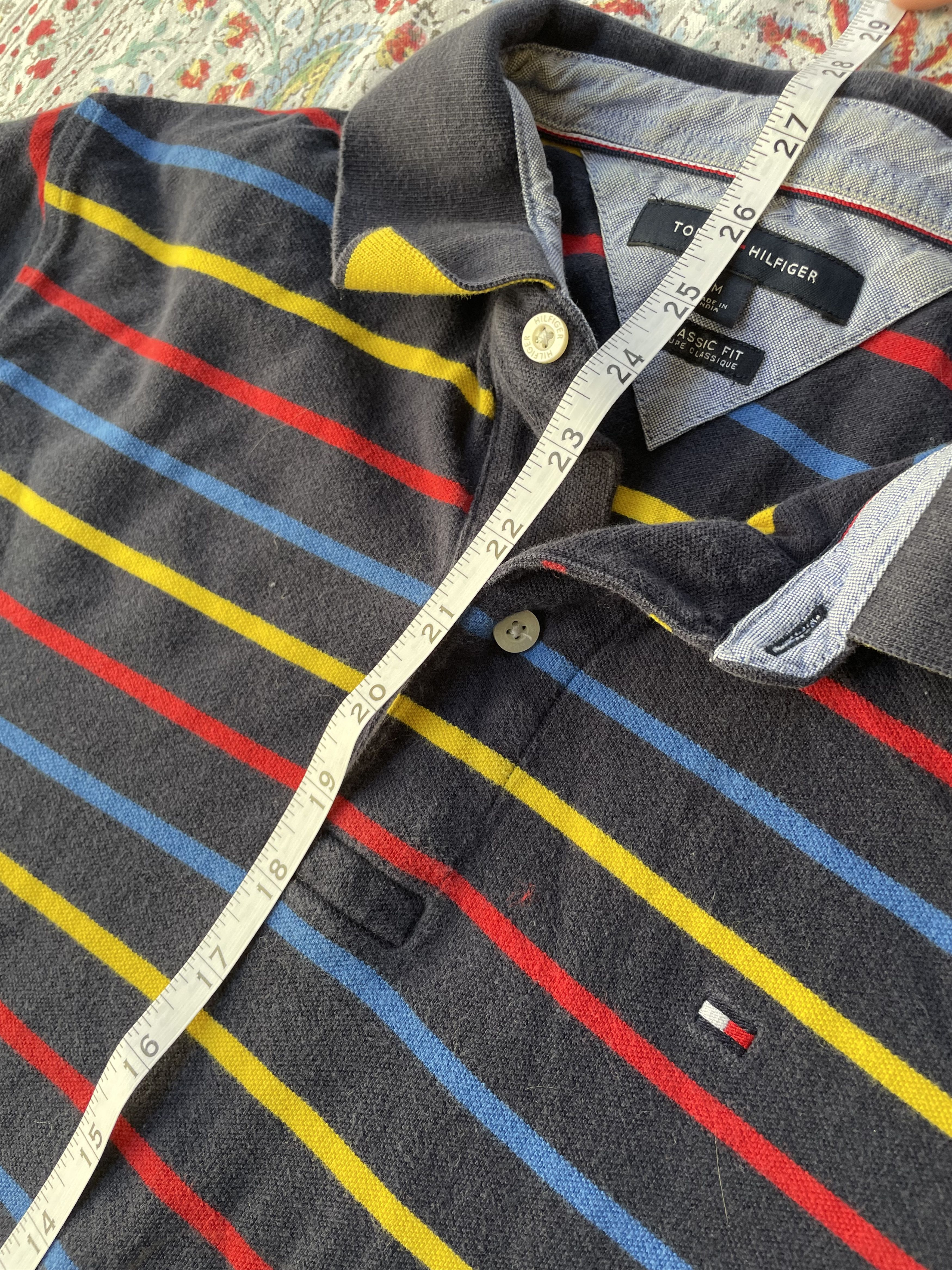 Tommy Hilfiger Vintage Tommy Hilfiger striped polo Size US M / EU 48-50 / 2 - 2 Thumbnail