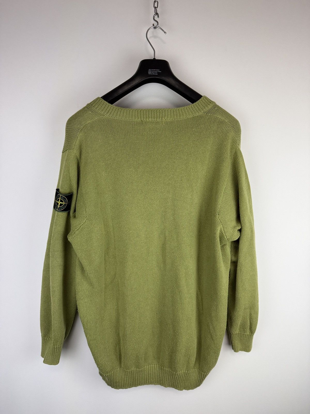 Stone Island Green Stone Island Vintage sweater with green edge badge Size US L / EU 52-54 / 3 - 6 Thumbnail