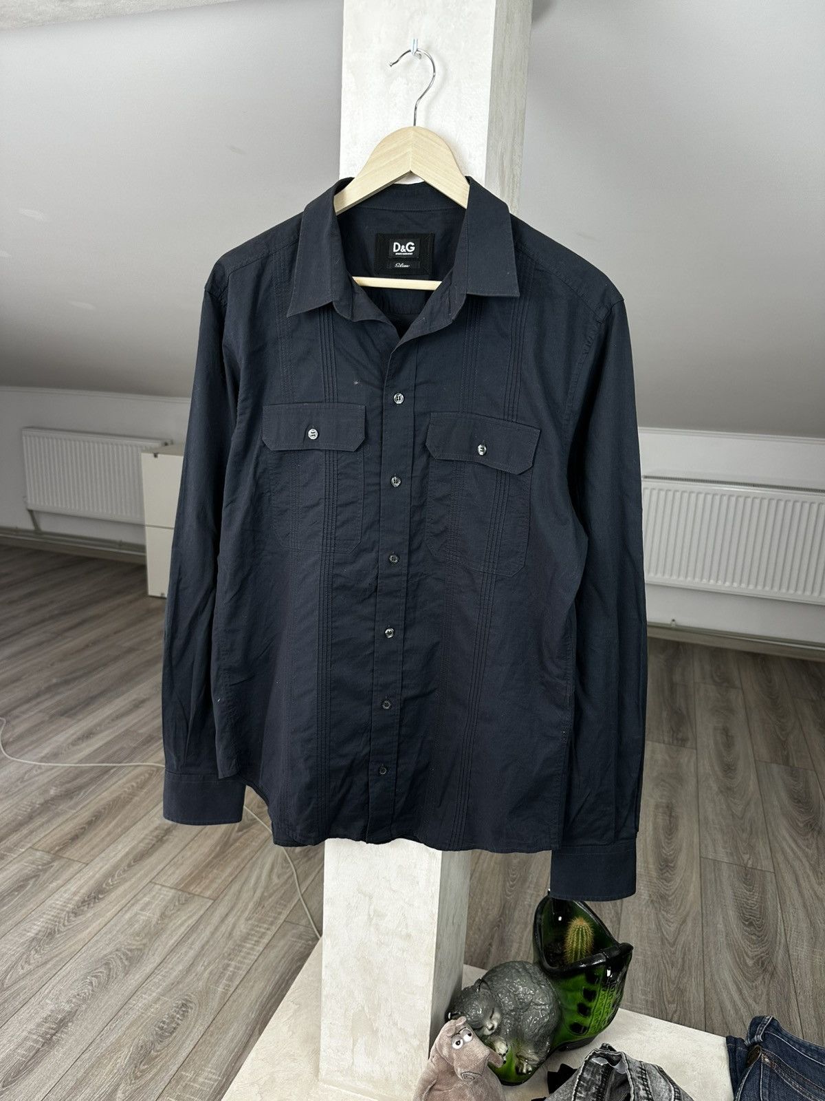 Dolce & Gabbana Vintage Dolce & Gabbana Gold Luxury Crosses Button Up Shirt Size US L / EU 52-54 / 3 - 1 Thumbnail