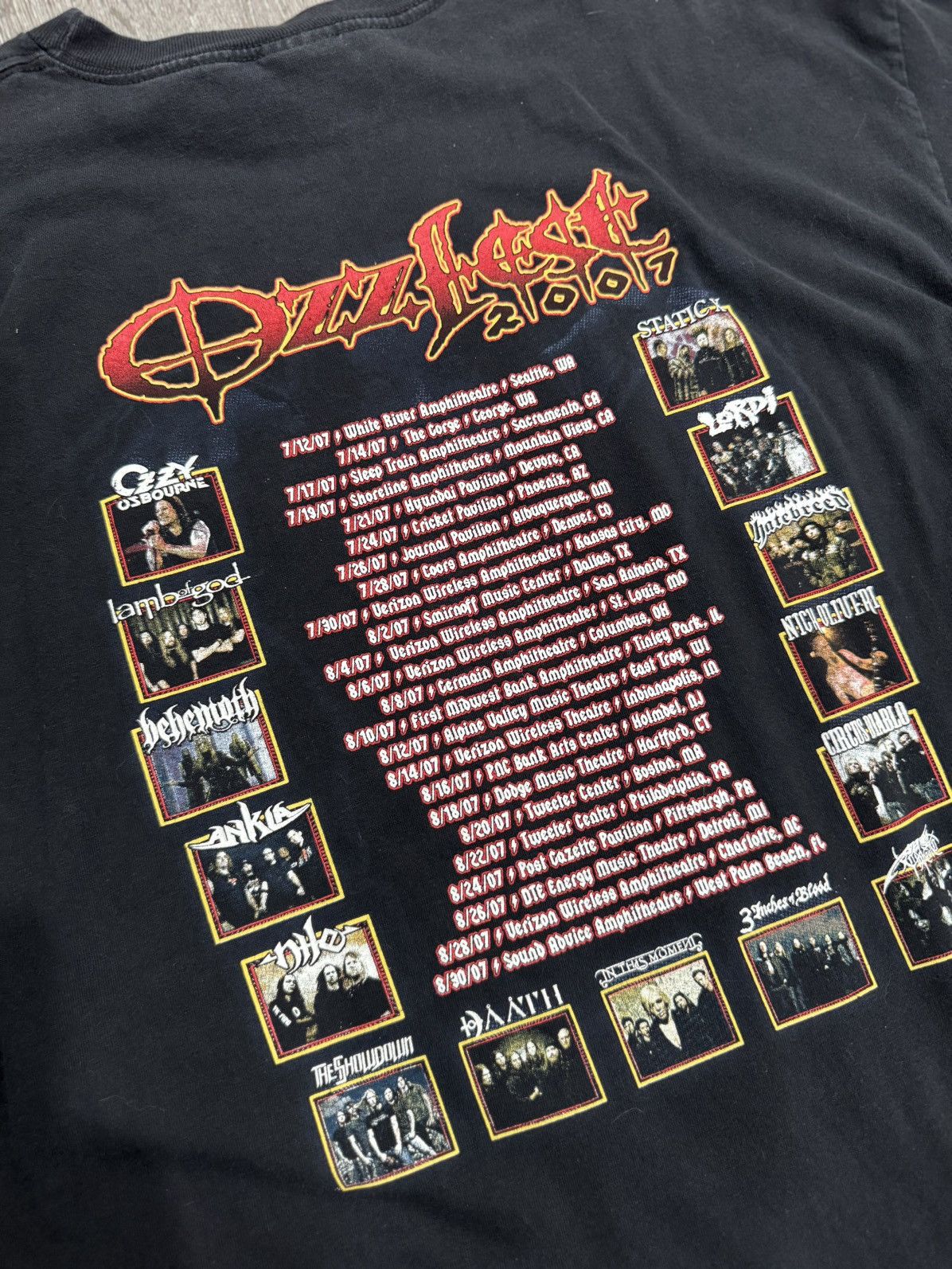 Vintage Vintage Ozzy Osbourne Tour Ozzfest 2007 T-Shirt Size XL Size US XL / EU 56 / 4 - 4 Thumbnail