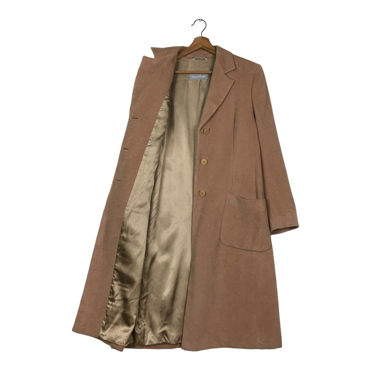 Japanese Brand 🔥VINTAGE LONG JACKET WOOL HERRINGBONE MAX MARA Size M / US 6-8 / IT 42-44 - 12 Thumbnail