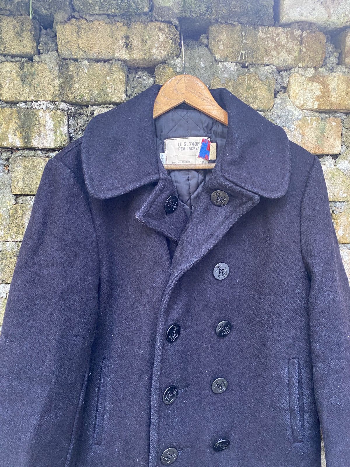 Schott × Vintage ✨Steals✨Vintage Schott NYC US 740N Pea Jacket Size US M / EU 48-50 / 2 - 3 Thumbnail