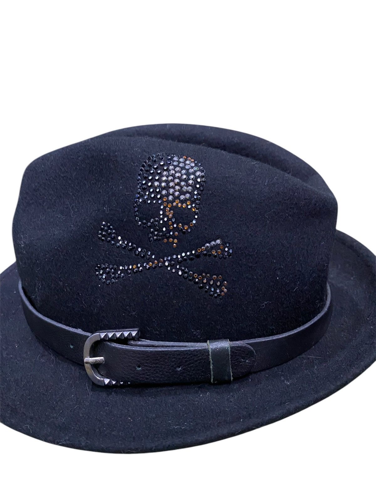 Takahiromiyashita The Soloist. Vtg Roen X Semantic Design fedora skull and bone hat Size ONE SIZE - 2 Thumbnail