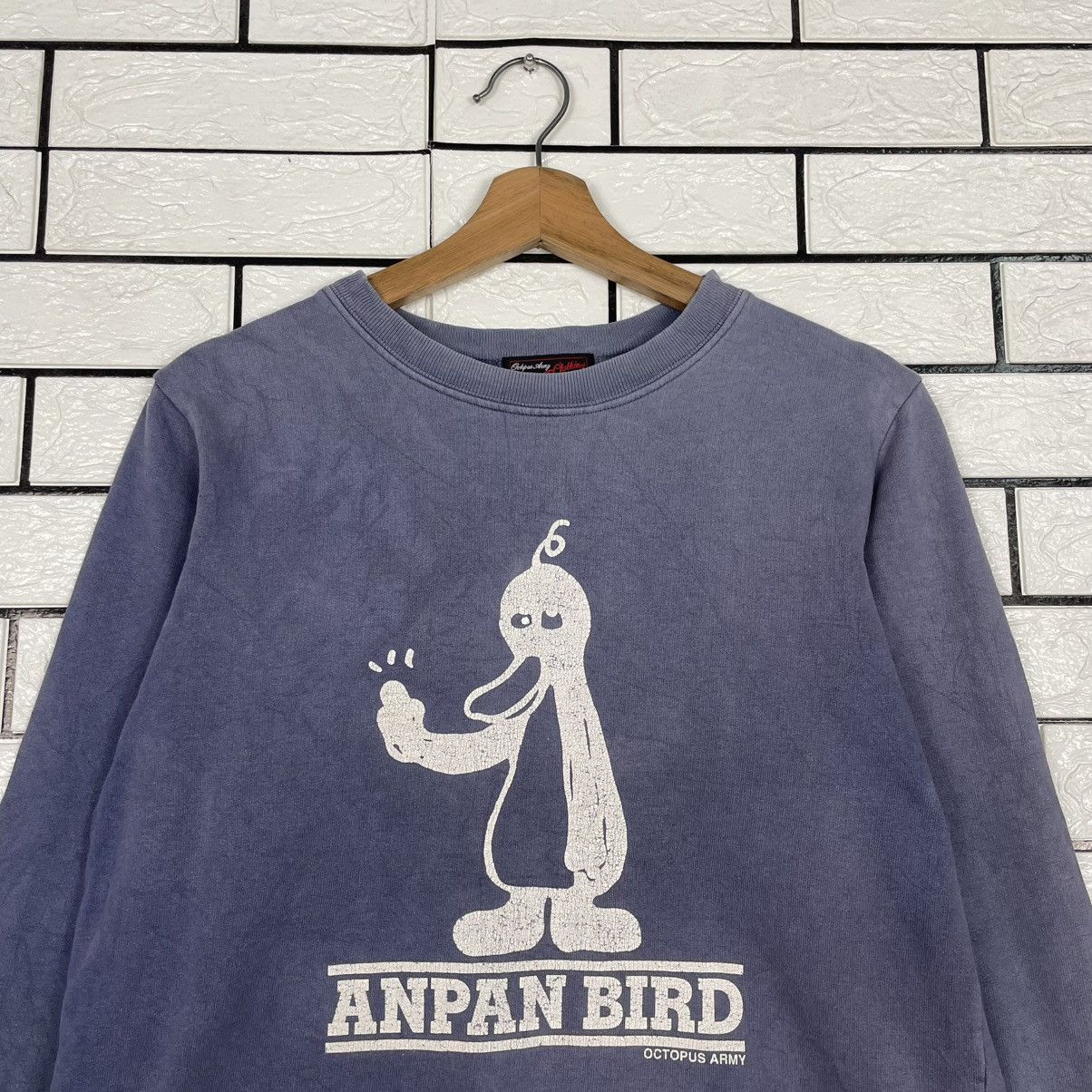 Japanese Brand Vintage 90s Octopus Army Anpan Bird Sweatshirt Size US S / EU 44-46 / 1 - 2 Thumbnail