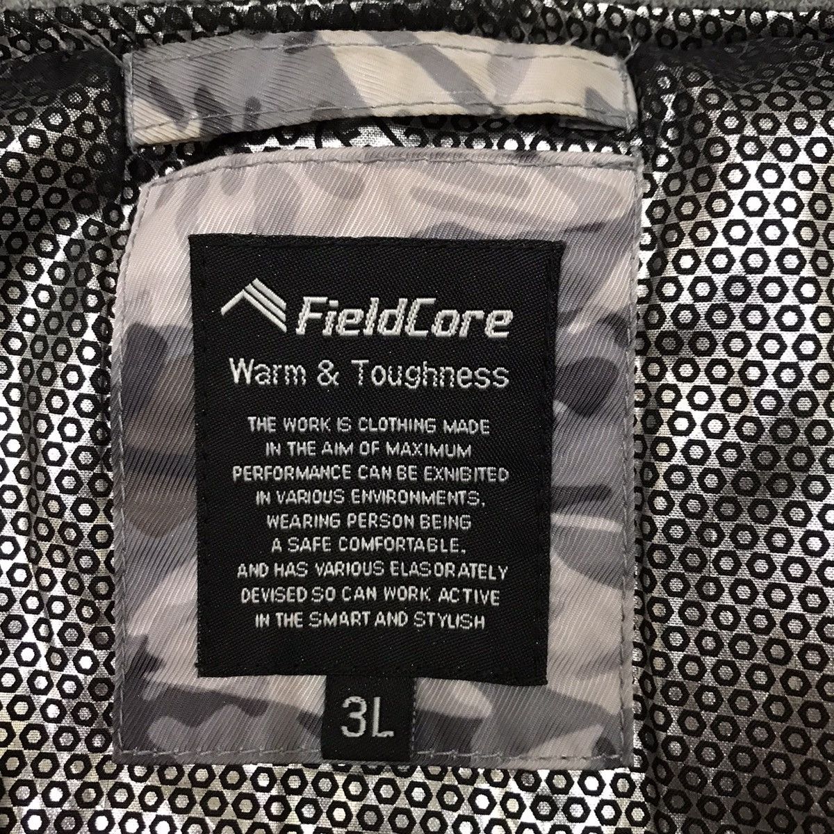 Japanese Brand Fieldcore Warm & Toughness Navy Camo Style Bomber Jacket Size US L / EU 52-54 / 3 - 8 Thumbnail