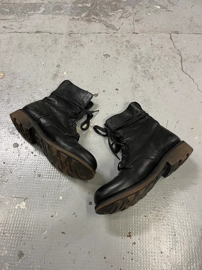 Dirk Bikkembergs Dirk Bikkembergs Black Combat Leather Boots Size US 7 / EU 40 - 3 Thumbnail