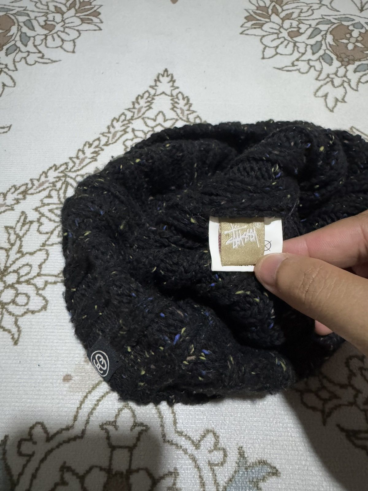 Stussy 🇯🇵 OG Stussy Black Beanie Wool Size ONE SIZE - 4 Thumbnail