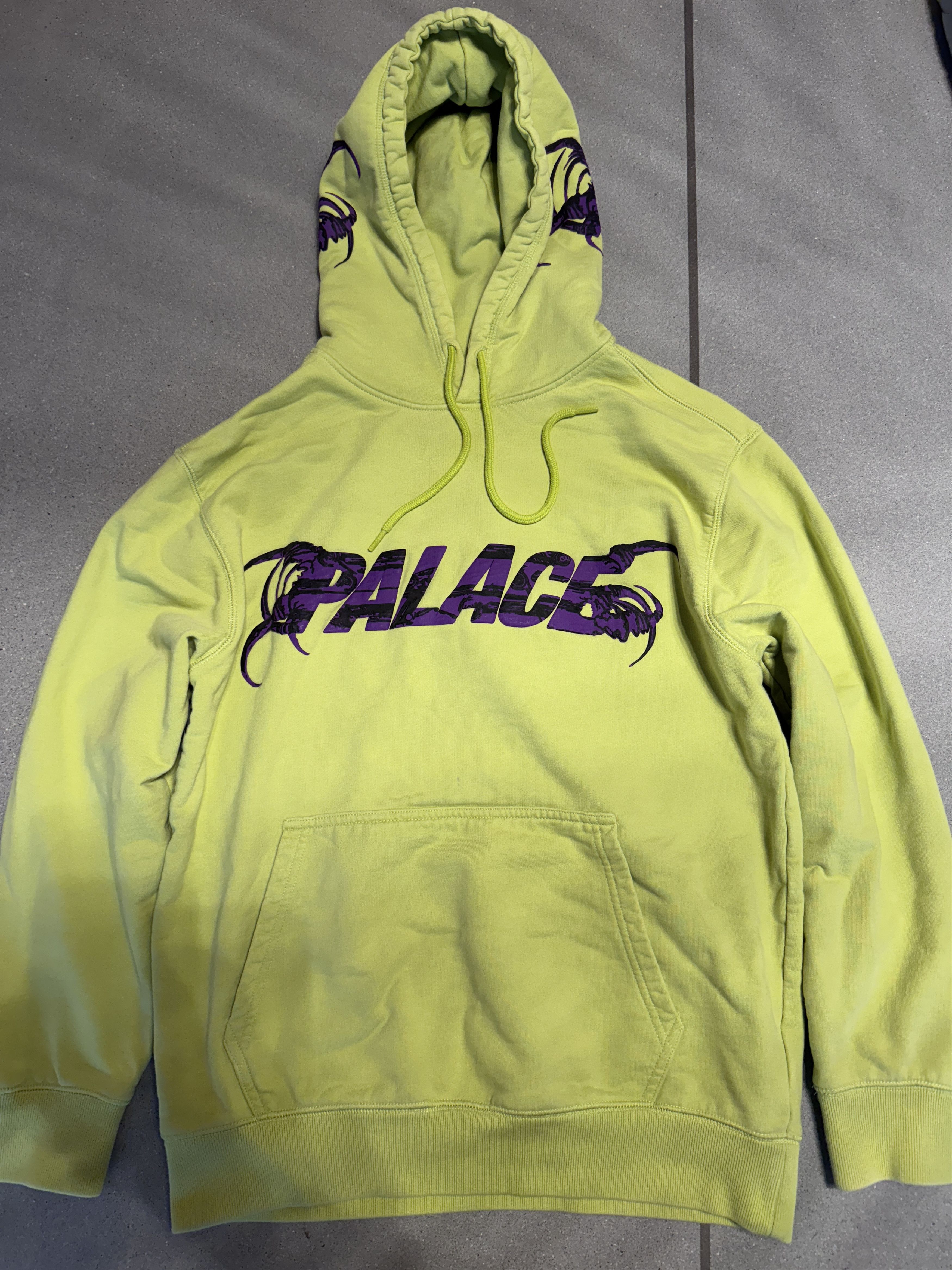 Other PALACE - Lime-green hoodie with cool purple graphic Size S / US 4 / IT 40 - 1 Thumbnail