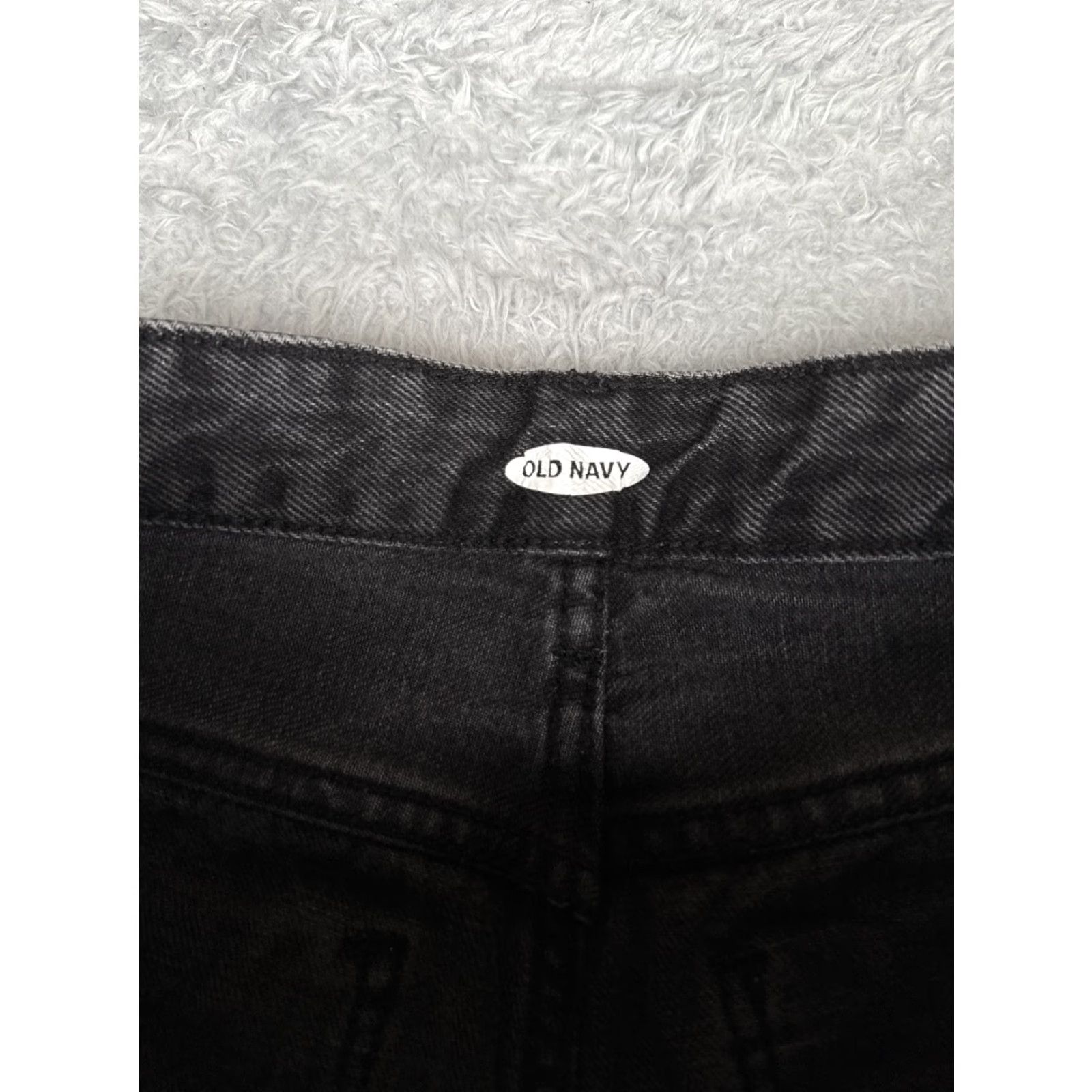 Old Navy VINTAGE Old Navy Jeans Womens 4 Black Charcoal Straight Leg Zip Fly Denim Five Pocket Size 27" / US 4 / IT 40 - 6 Thumbnail