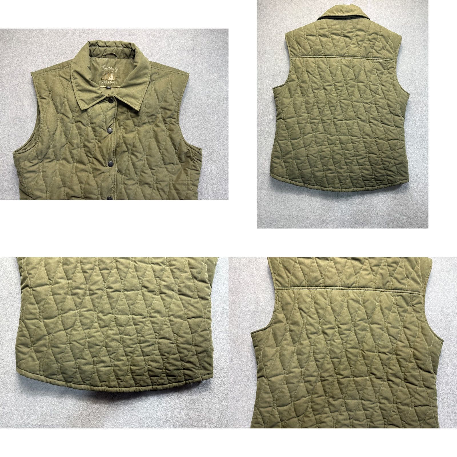Vintage Jack Murphy Green Vest Womens size 18 Size XXL / US 16-18 / IT 52-54 - 8 Thumbnail