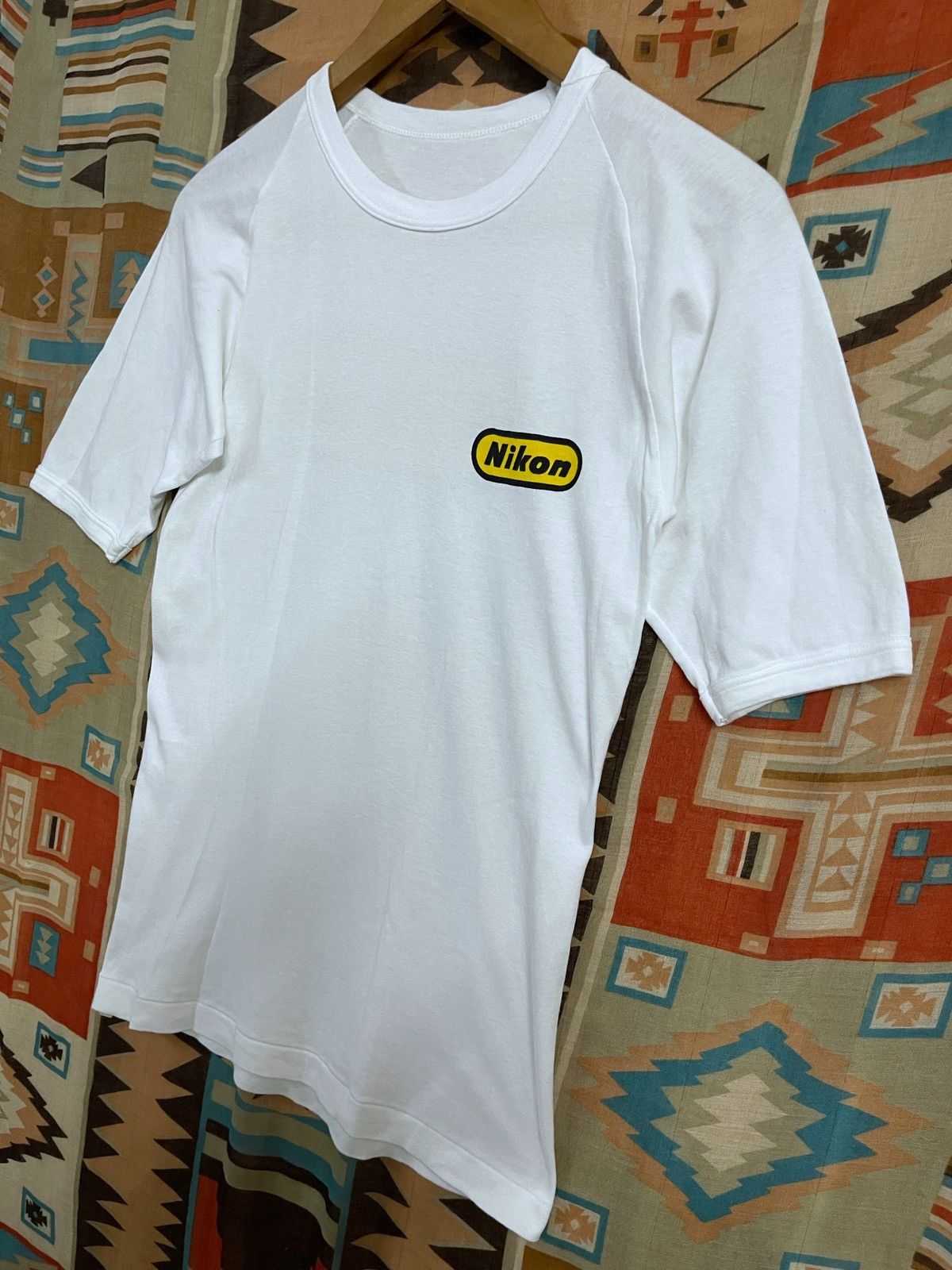 Nikon × Vintage Vintage 80’s Nikon T shirt Raglan Xs fit S stretch Punk Size US XS / EU 42 / 0 - 2 Thumbnail
