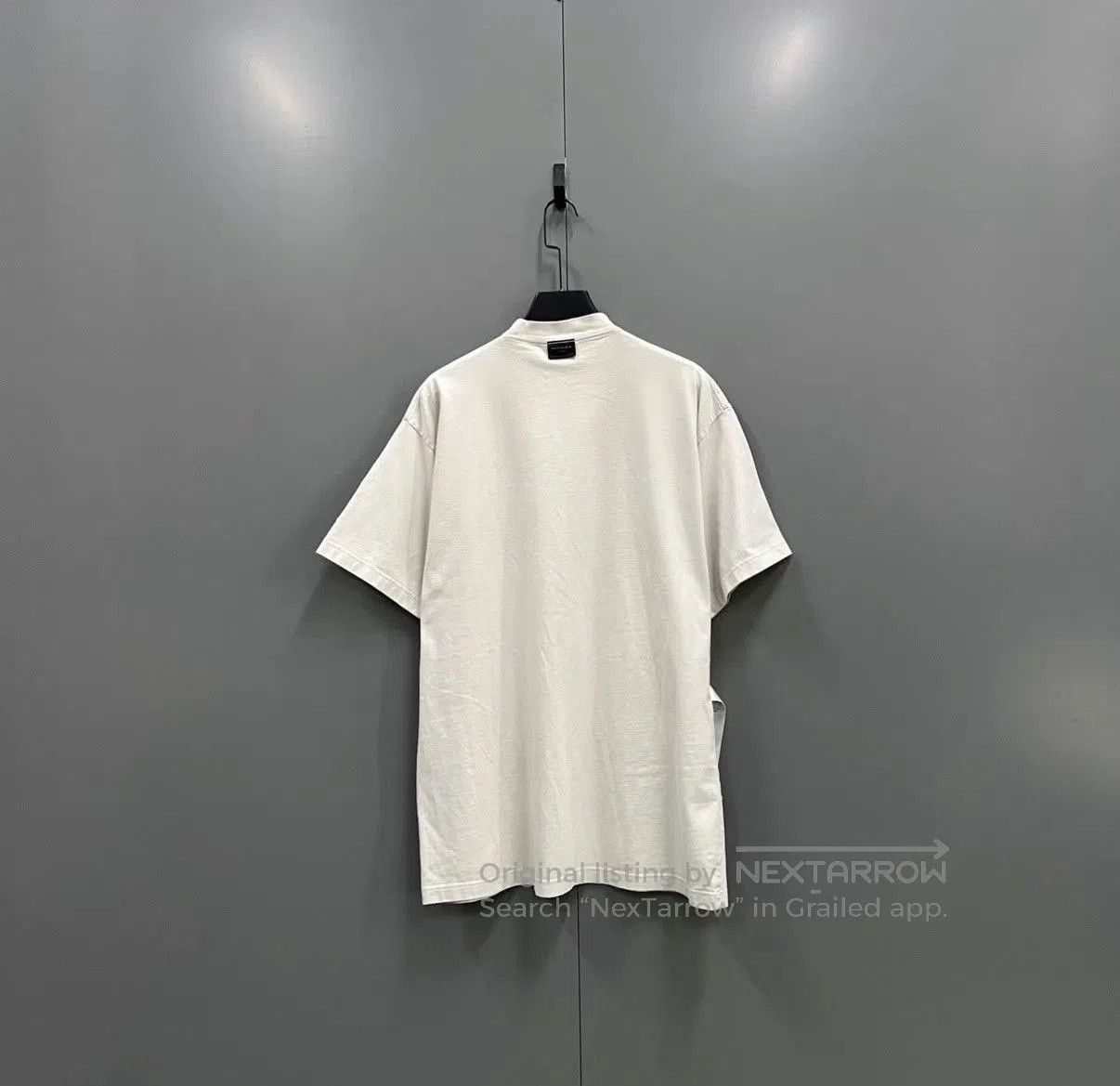 Balenciaga White Short Sleeve Oversized Graphic T-Shirt. Size US S / EU 44-46 / 1 - 2 Thumbnail