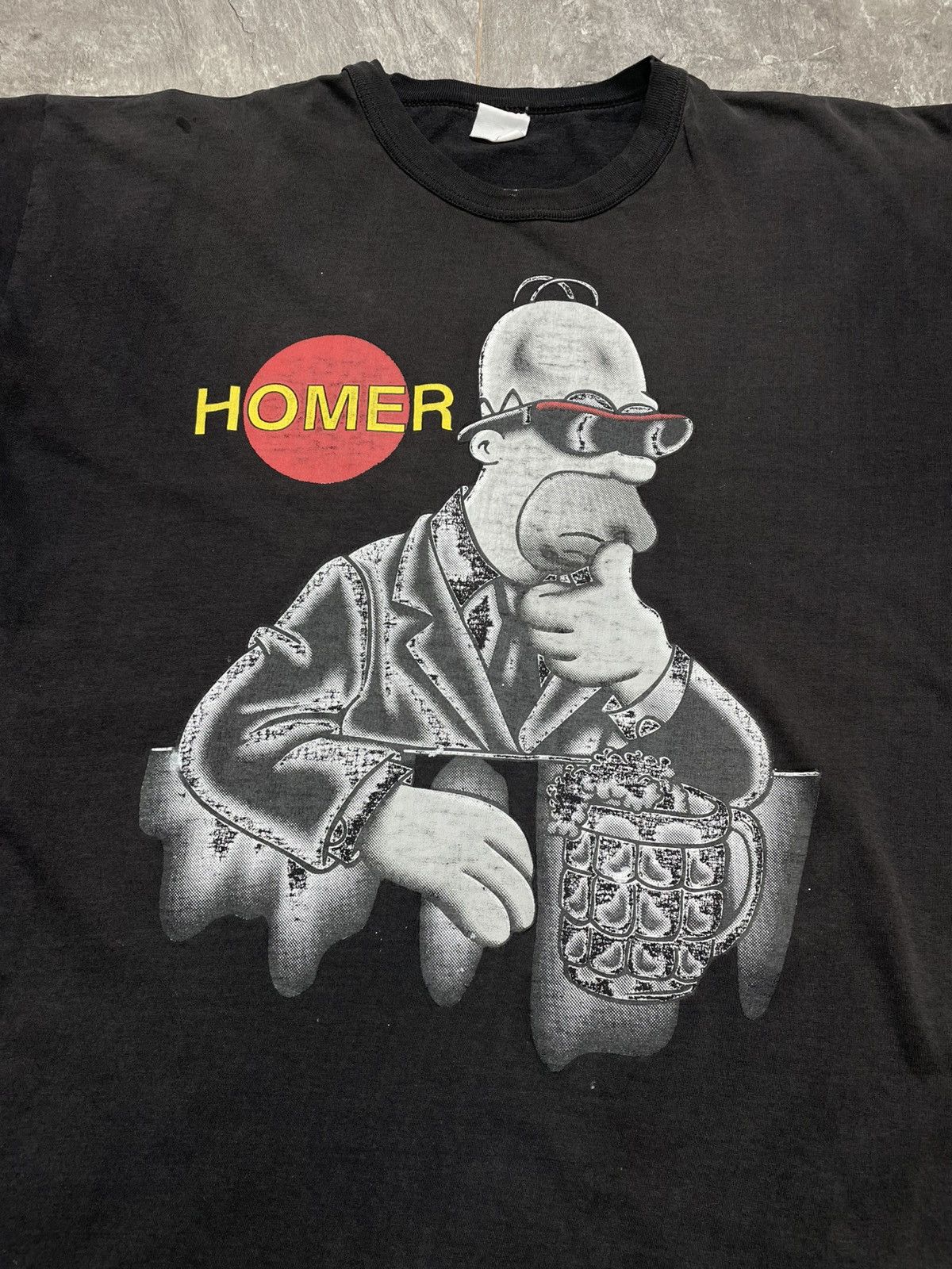 Vintage Vintage The Simpsons Homer Simpson Budweiser Parody T-Shirt Size US M / EU 48-50 / 2 - 5 Thumbnail