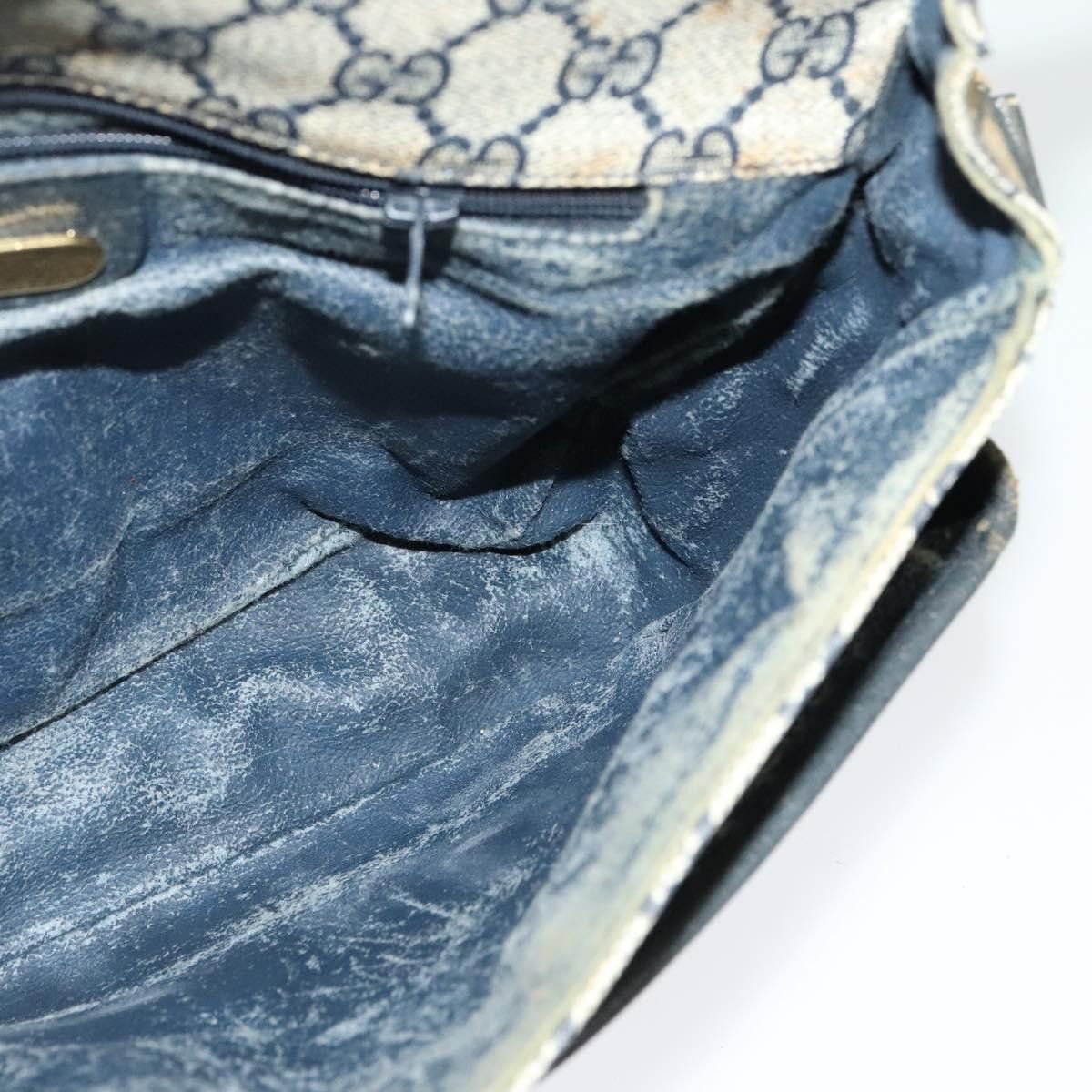 Gucci GUCCI GG Supreme Shoulder Bag Pvc Navy Gold Size ONE SIZE - 19 Thumbnail