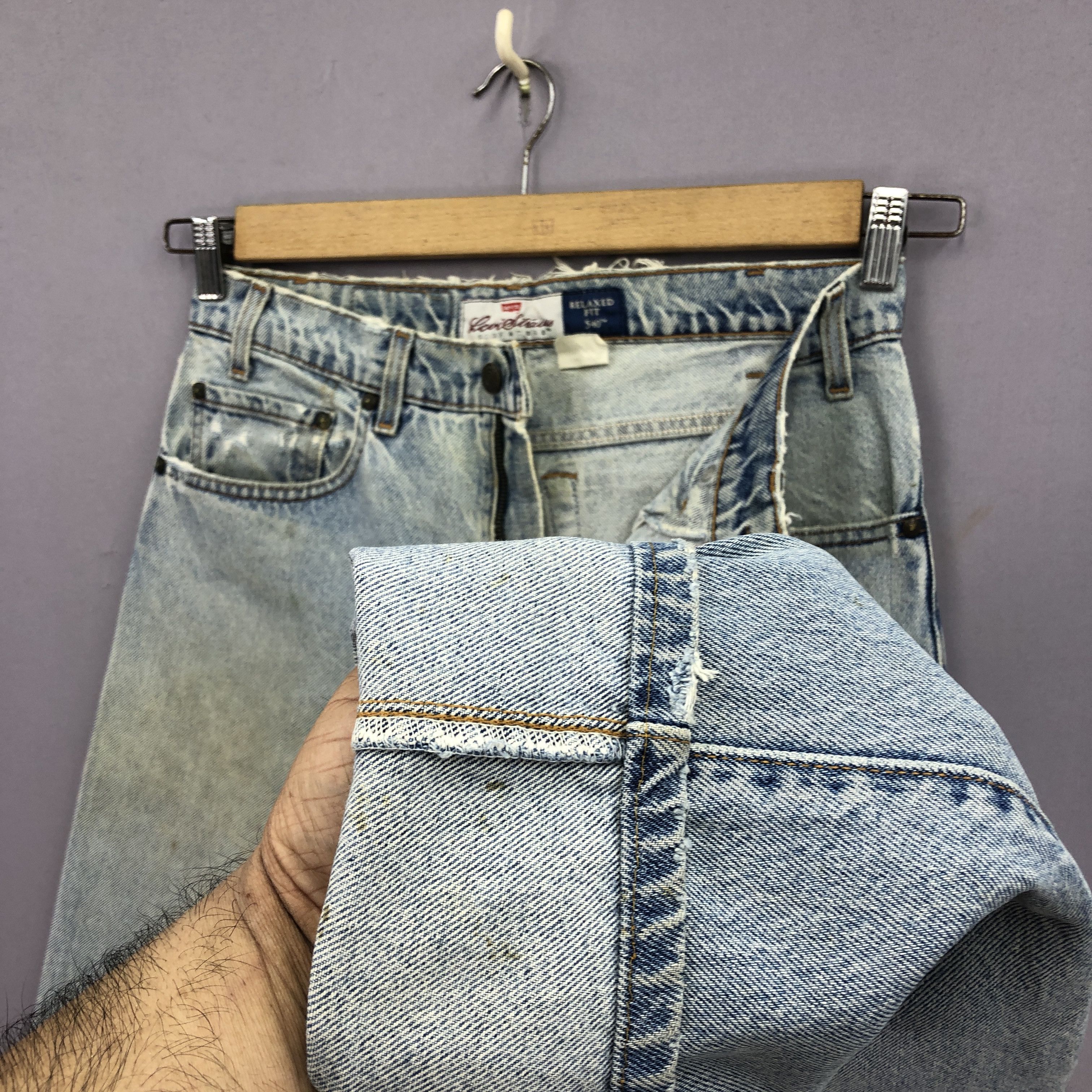 Levi's Vintage Levis Stonewash Jeans Light Wash Orange Tab Denim Size US 30 / EU 46 - 8 Thumbnail