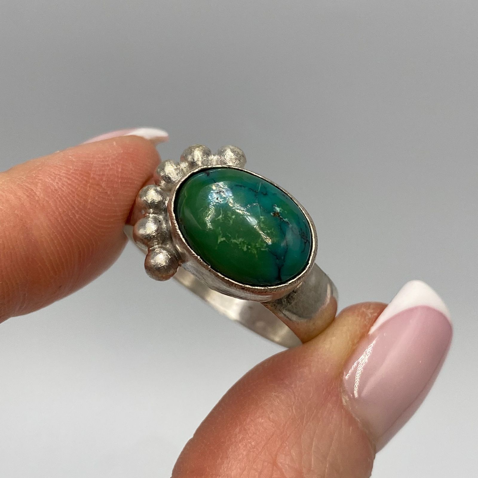 Vintage Huge Antique Imperial 84 Silver Ring Size 13.5 Size ONE SIZE - 4 Thumbnail