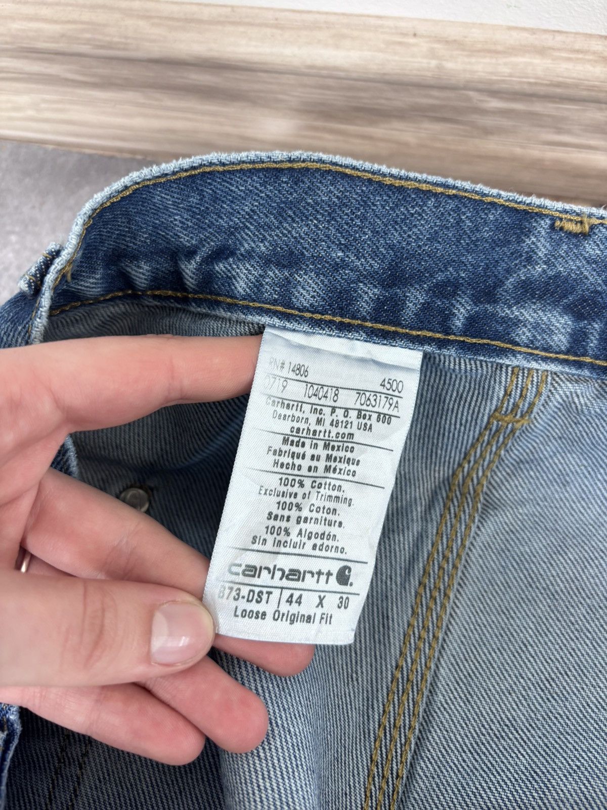 Carhartt Carhartt Men’s Double Knee Denim Jeans Loose Original Fit Size US 44 / EU 60 - 10 Thumbnail