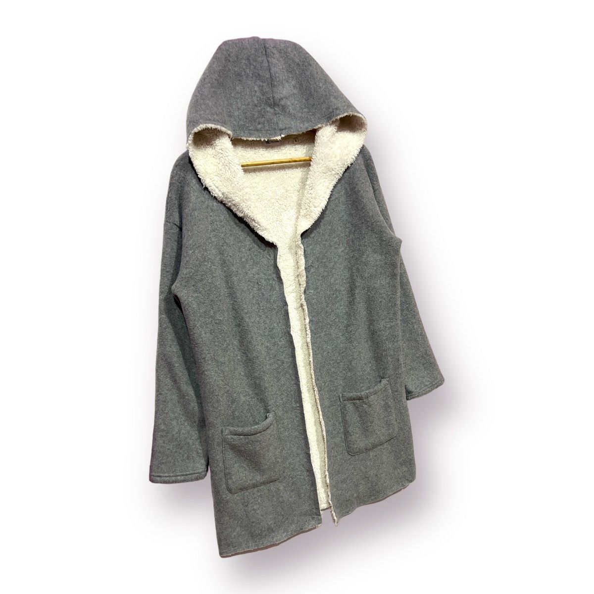 Japanese Brand × Other × Takeo Kikuchi 🔥 TAKEO KIKUCHI FLEECE LINED OPEN CARDIGAN - M Size L / US 10 / IT 46 - 3 Thumbnail