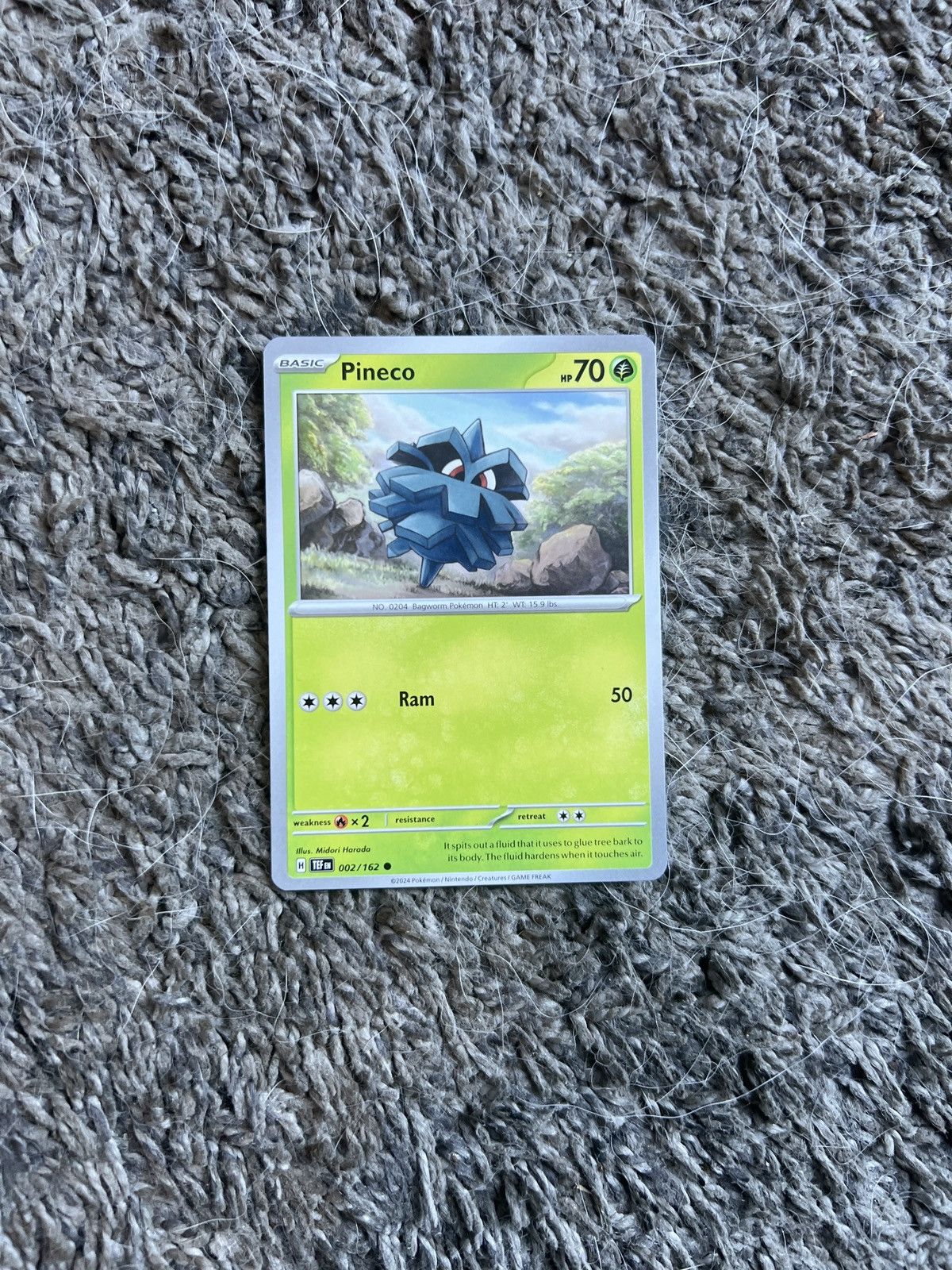 Pokemon 2024 Pokémon Pineco Basic Card Size ONE SIZE - 1 Thumbnail