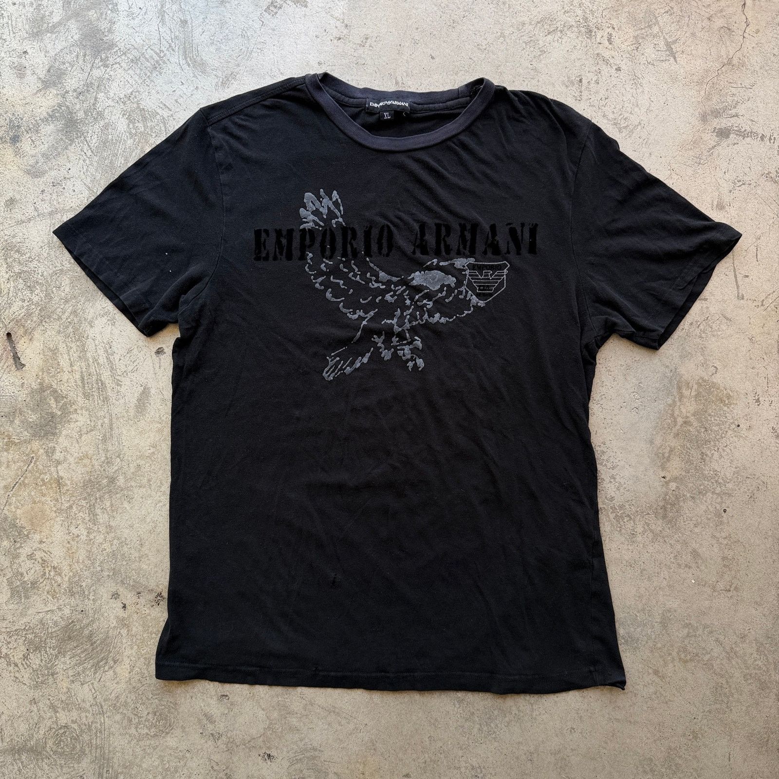 Emporio Armani Emporio Armani Eagle Logo Graphic Tee two tone sun faded Size US L / EU 52-54 / 3 - 2 Thumbnail
