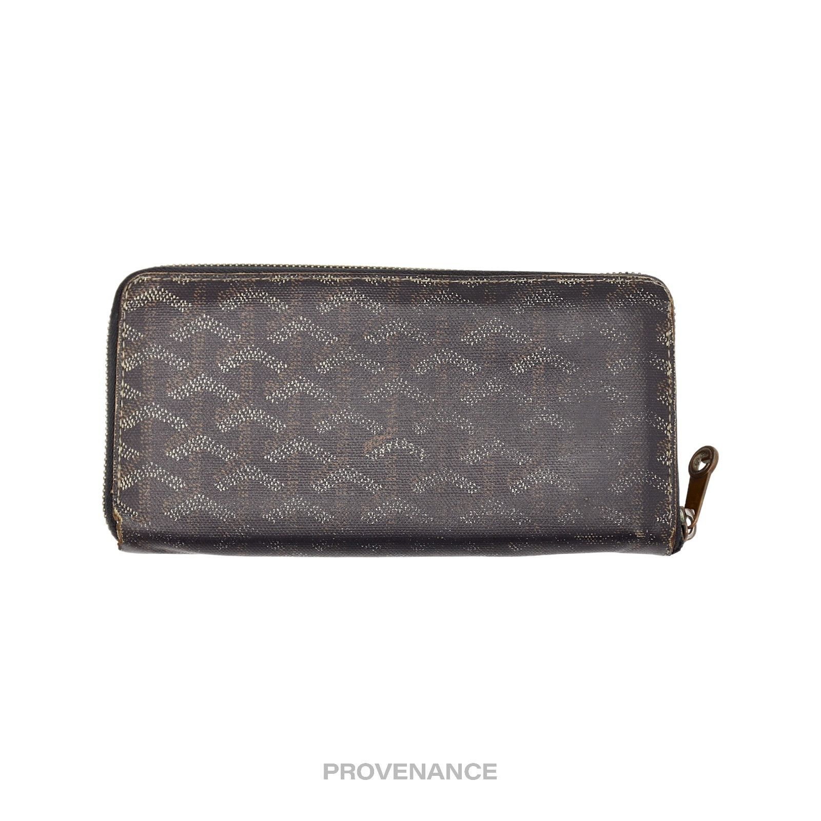 Goyard 🔴 Goyard Matignon Long Zipped Wallet - Black/Tan Size ONE SIZE - 2 Thumbnail