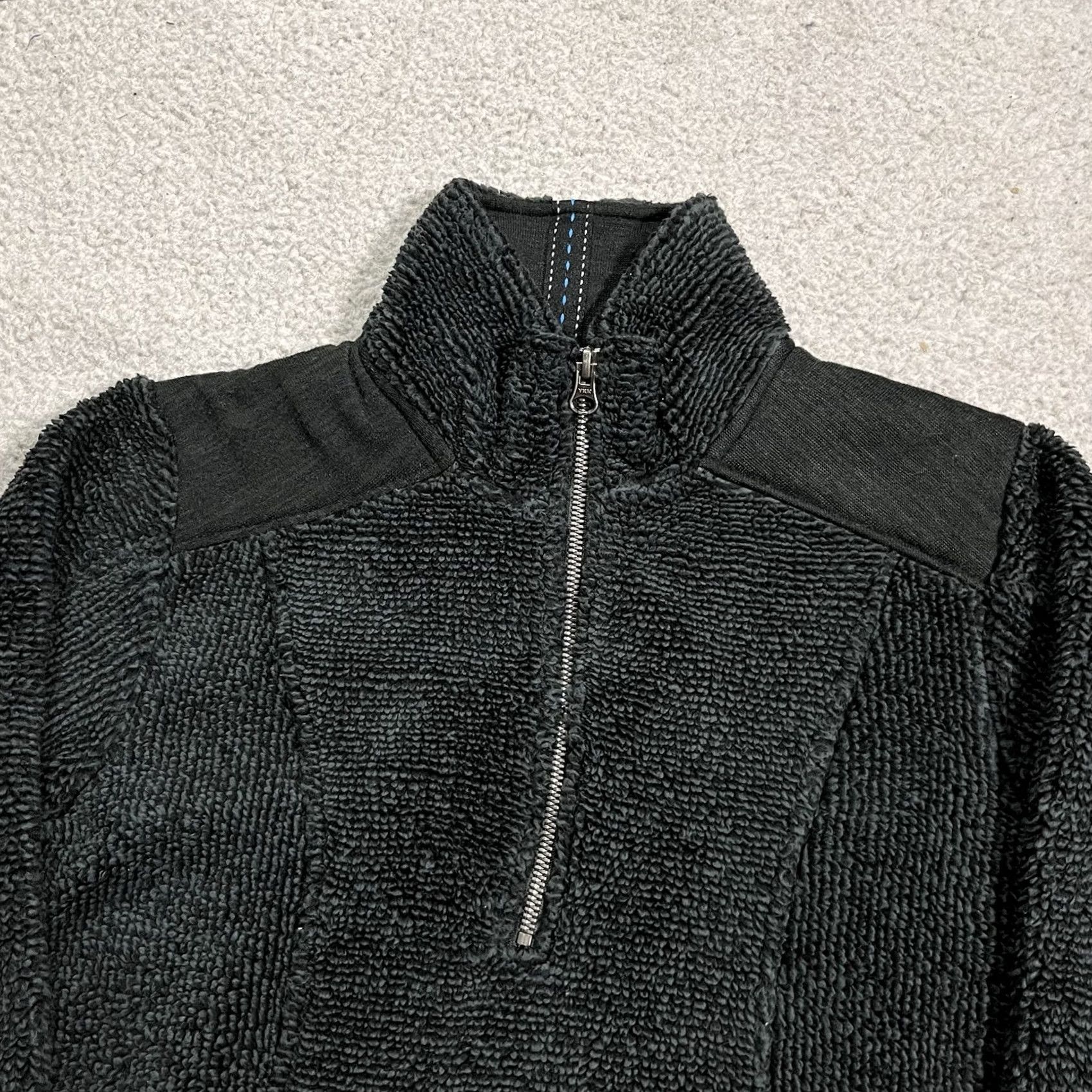 Vintage Kuhl Pullover Shirt Womens S Gray 1/4 Zip Fleece Outdoor Thumbholes Sherpa Logo Embroidered Zipper Size S / US 4 / IT 40 - 6 Thumbnail